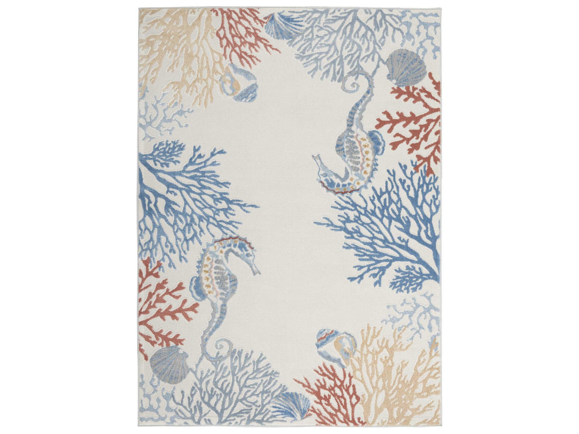 Seaside Animal Print Area Rug