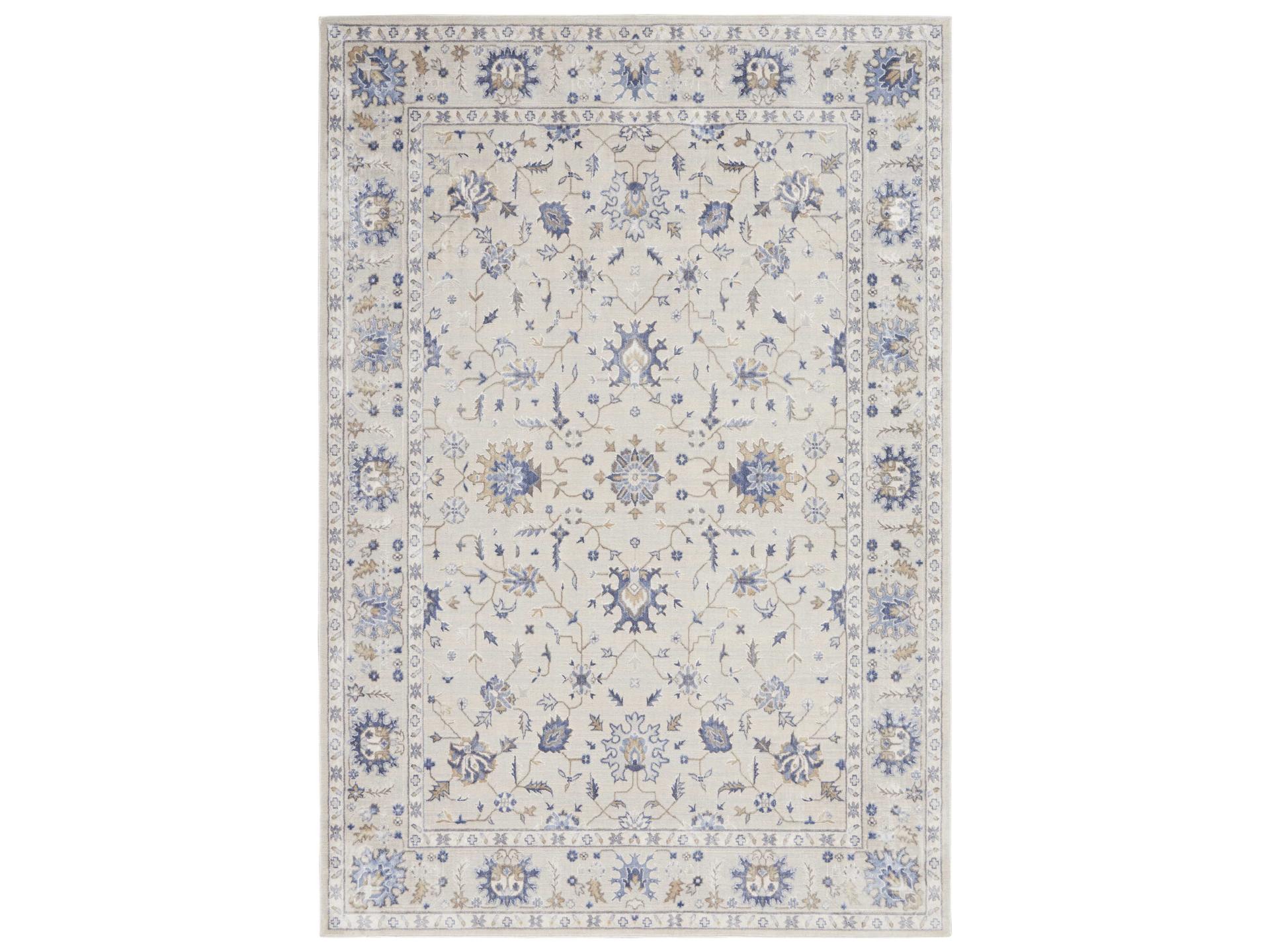 Silky Textures Bordered Area Rug