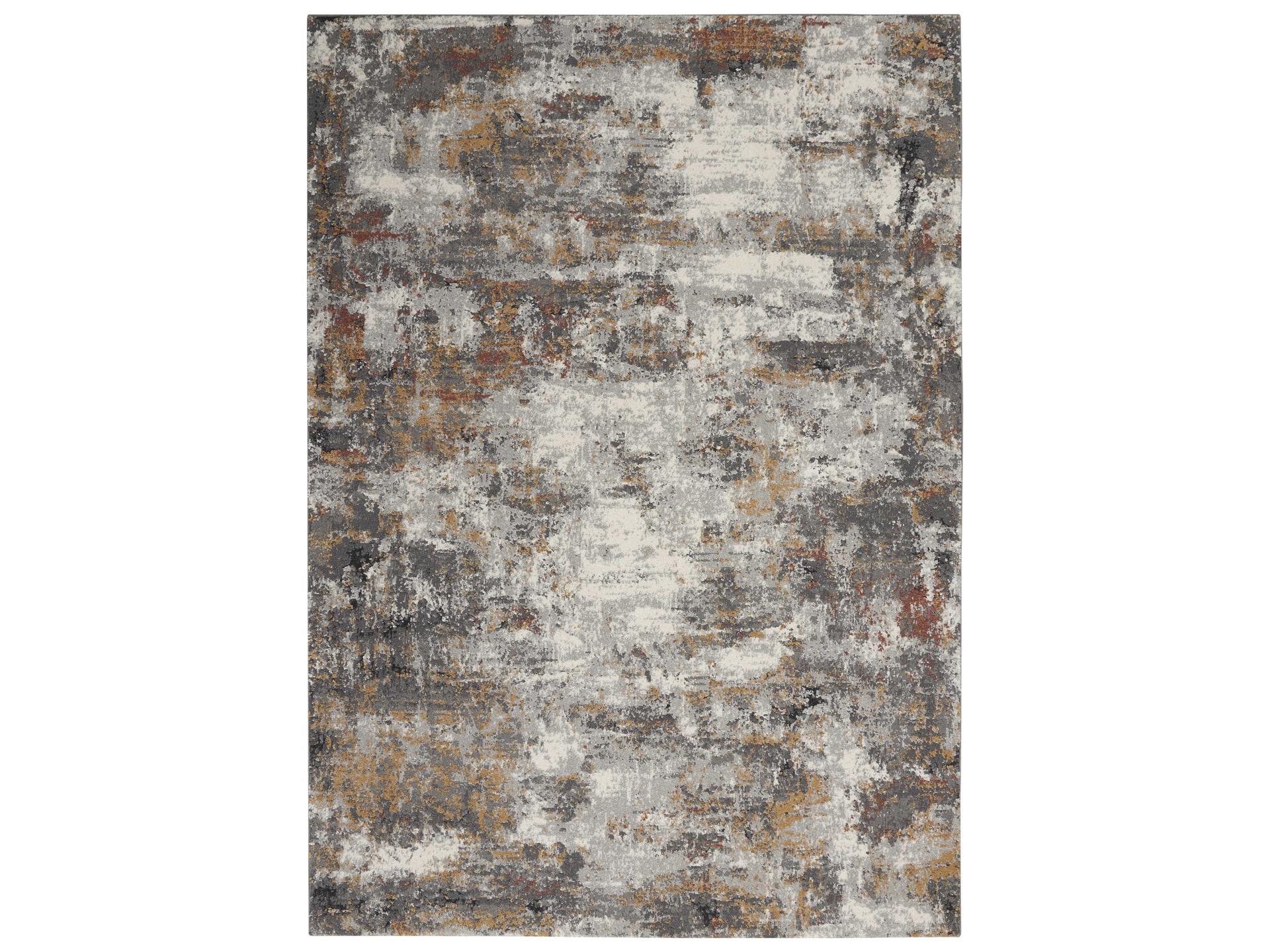 Tangra TNR03 Grey Multi Abstract Area Rug