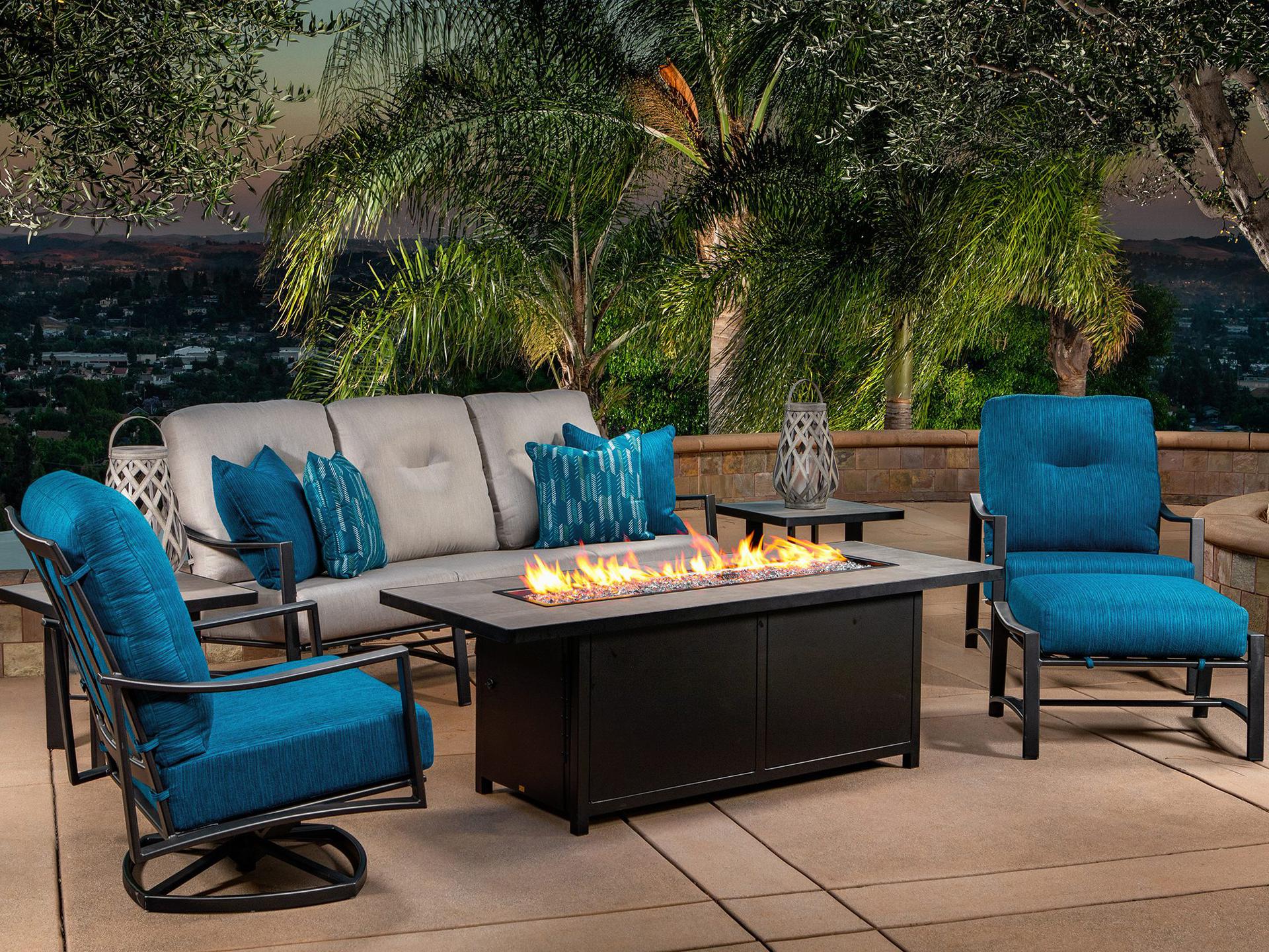 OW Lee Avana Aluminum Outdoor Patio Lounge Set