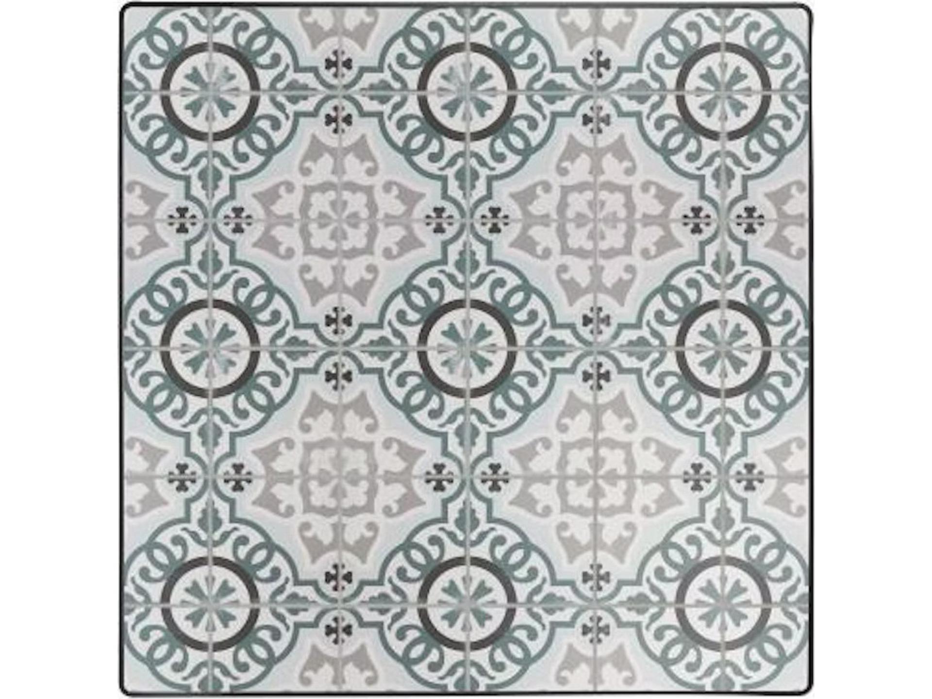 OW Lee Valencia Porcelain Square Table Top with Aluminum Rim