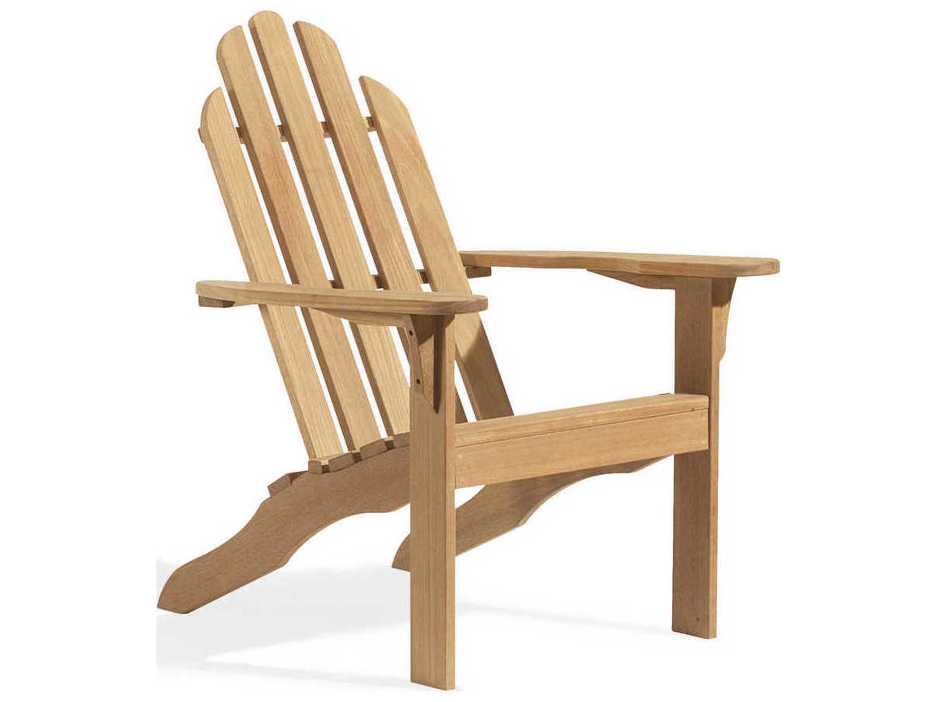 Oxford Teak Natural Patio Adirondack Chair
