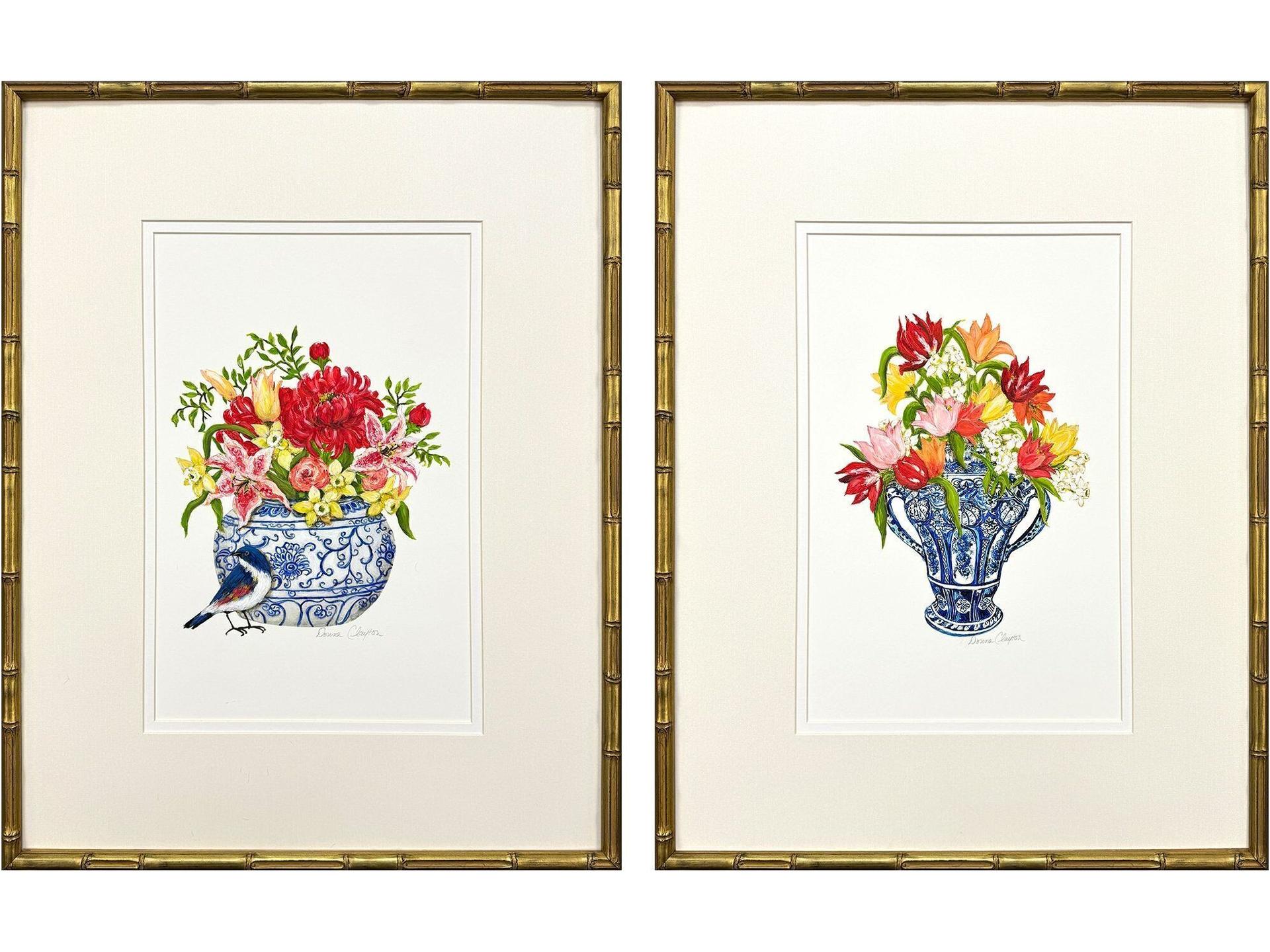Blue And White Art - Set of 2