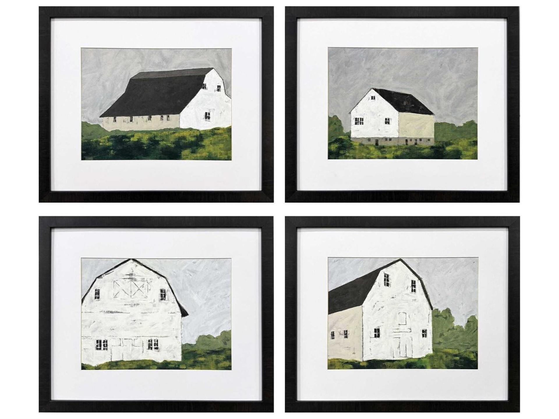 Scenic Rural Escape Wall Art Set of 4