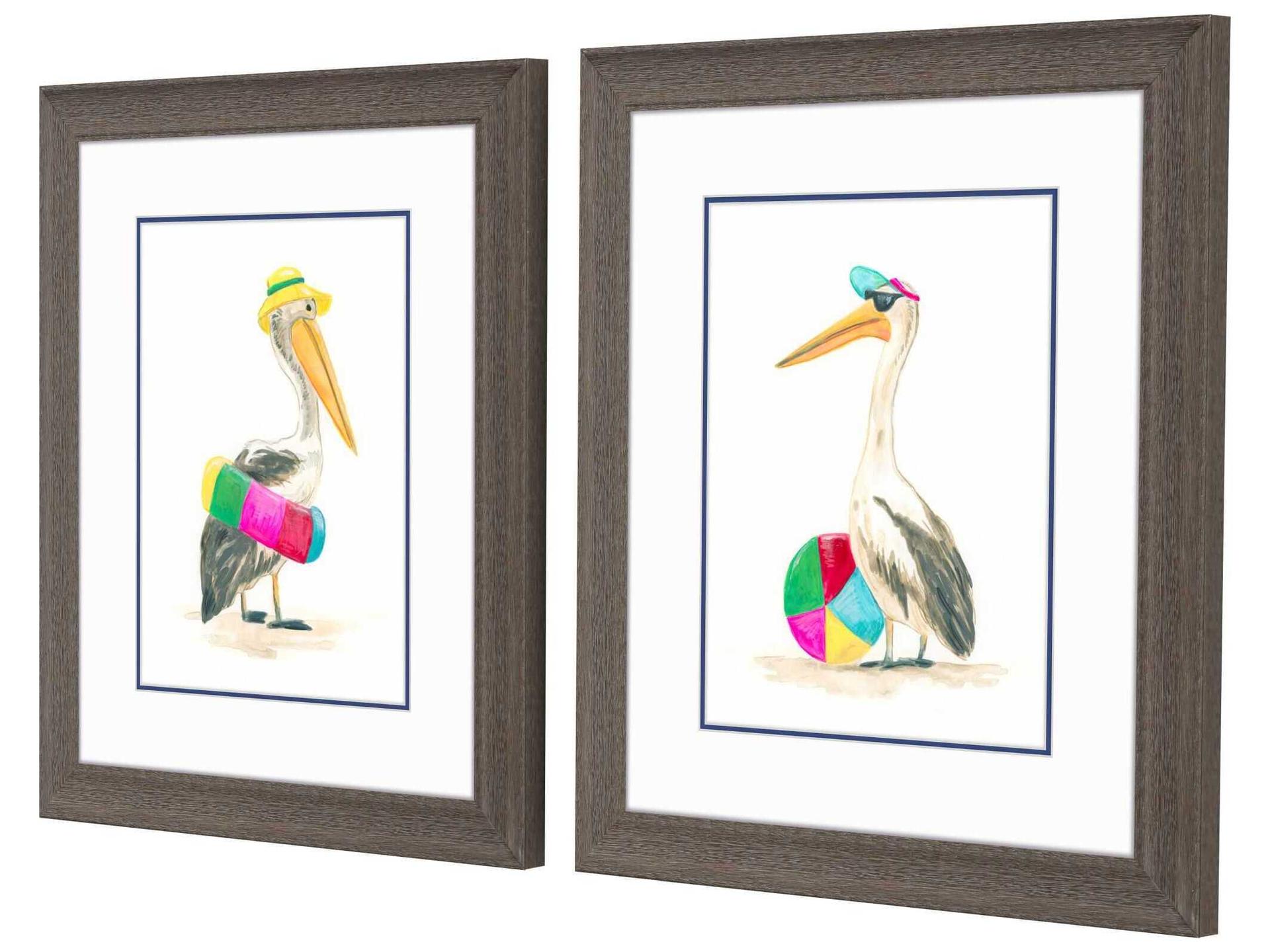 Paragon Animals Beach Bum-B Wall Art Set of 2