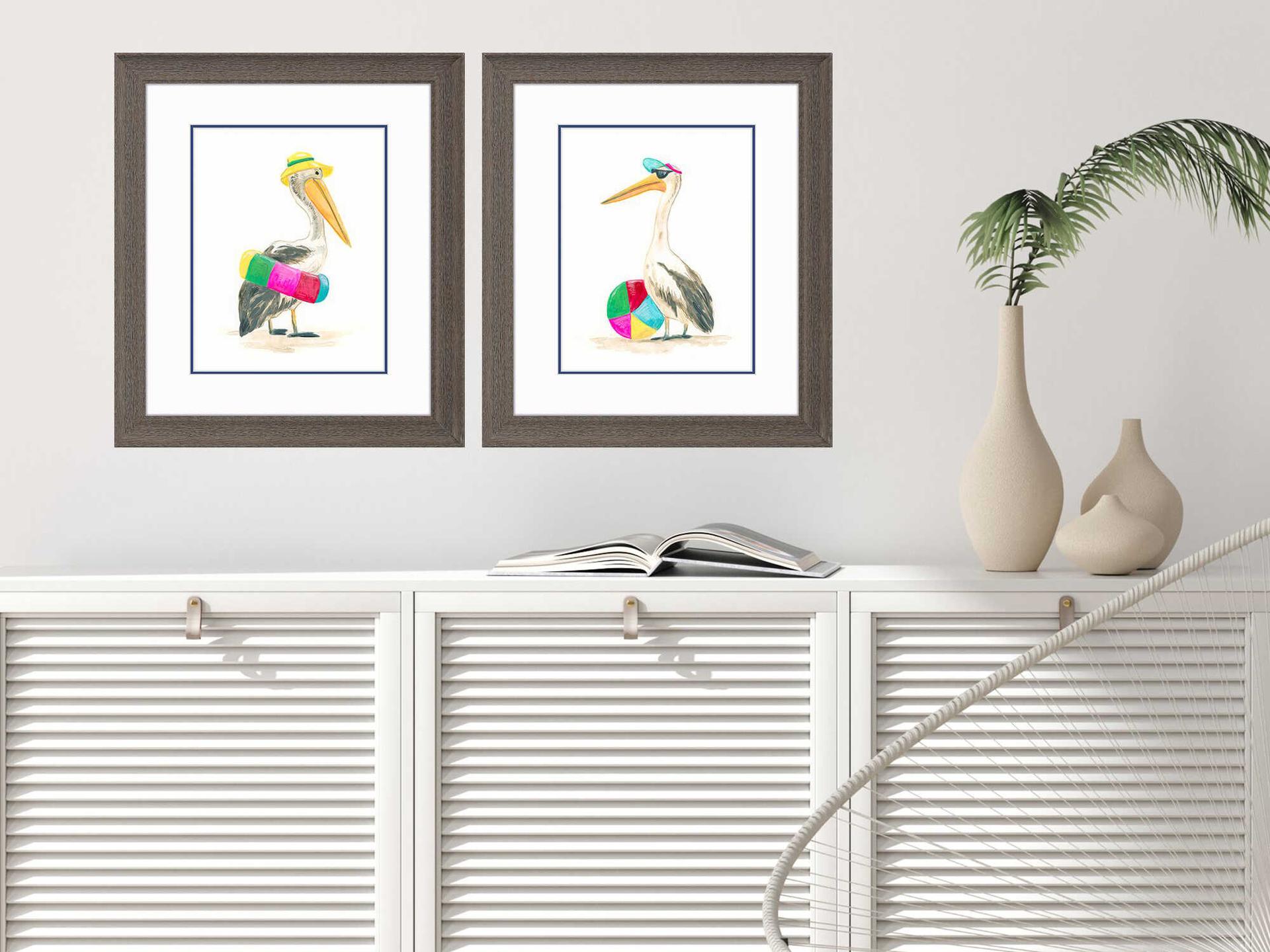 Paragon Animals Beach Bum-B Wall Art Set of 2