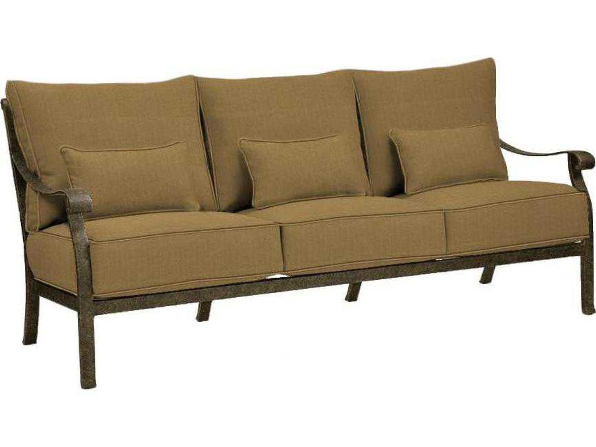 Madrid Deep Seating Outdoor Patio Sofa Cast Aluminum