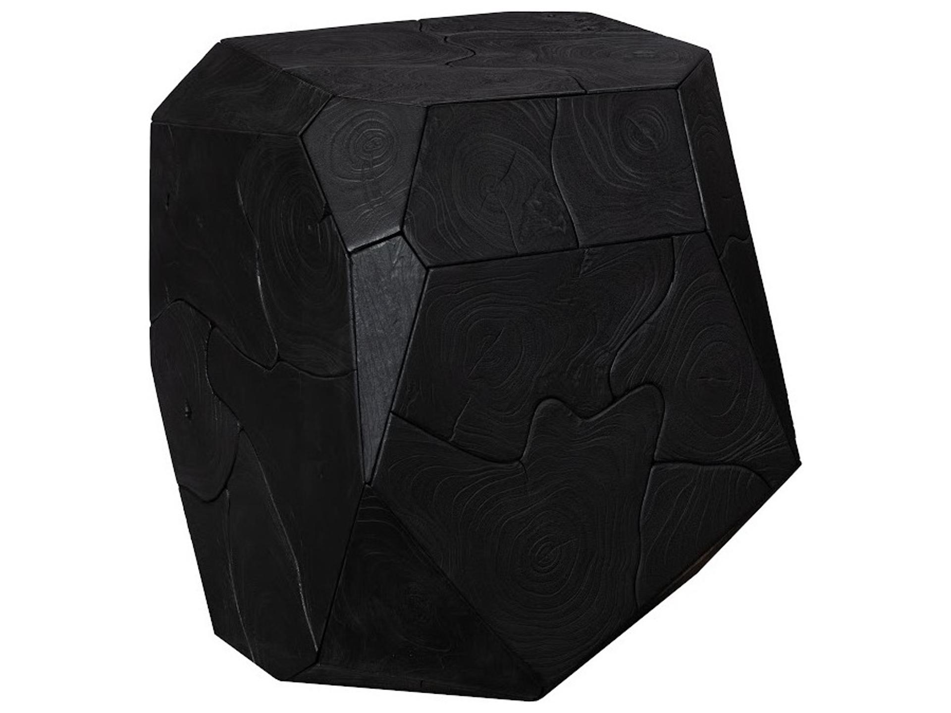 Wood Black End Table
