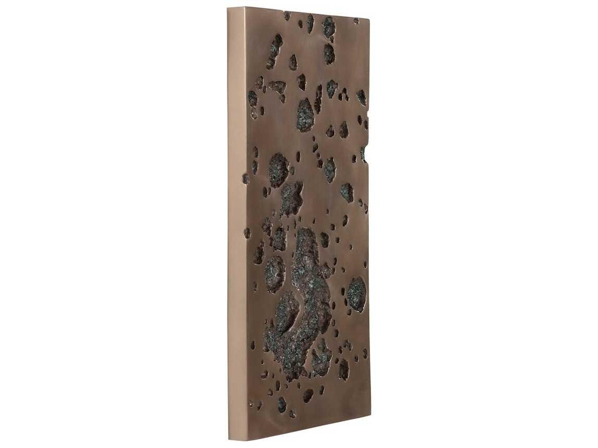 Splotch Wall Art in Rectangle in Bronze Finish