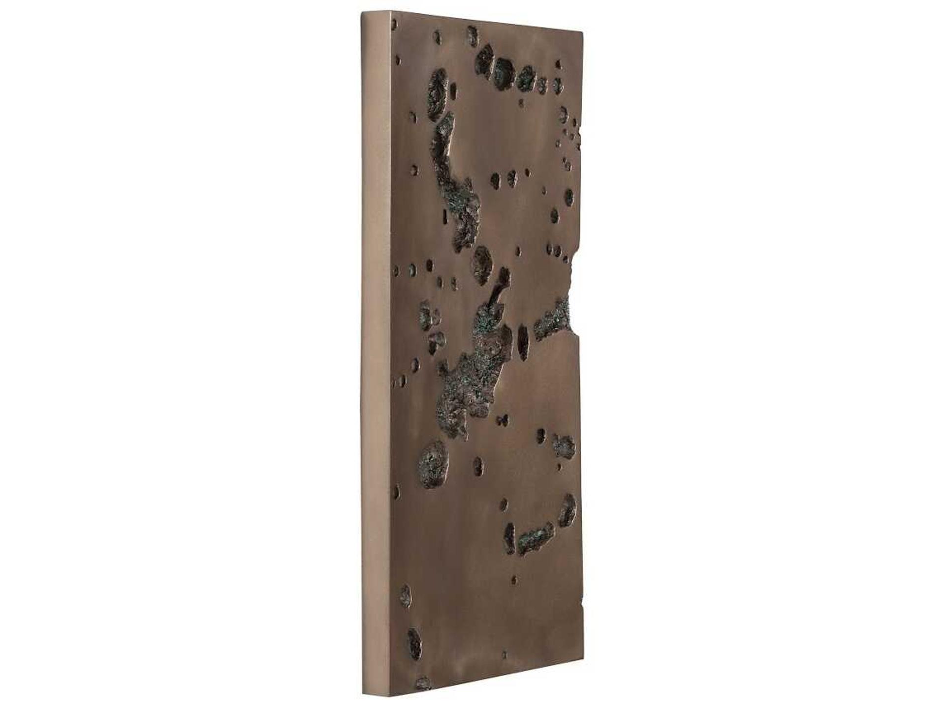 Splotch Bronze Rectangular 3D Wall Art