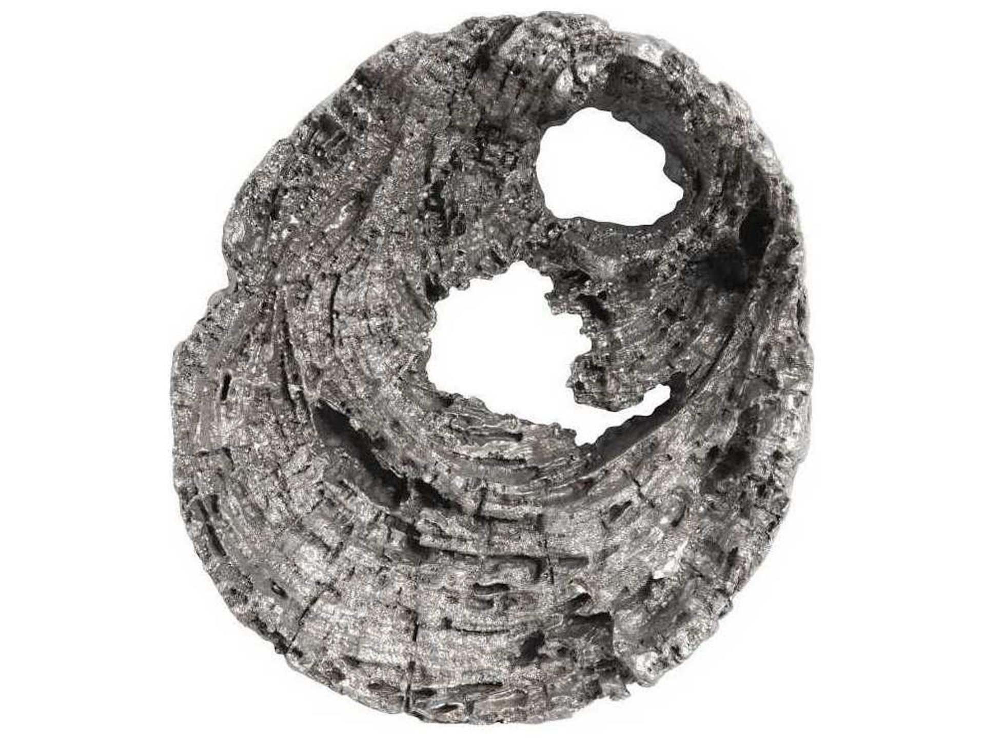 Cast Eroded Wood Circle 3D Wall Art