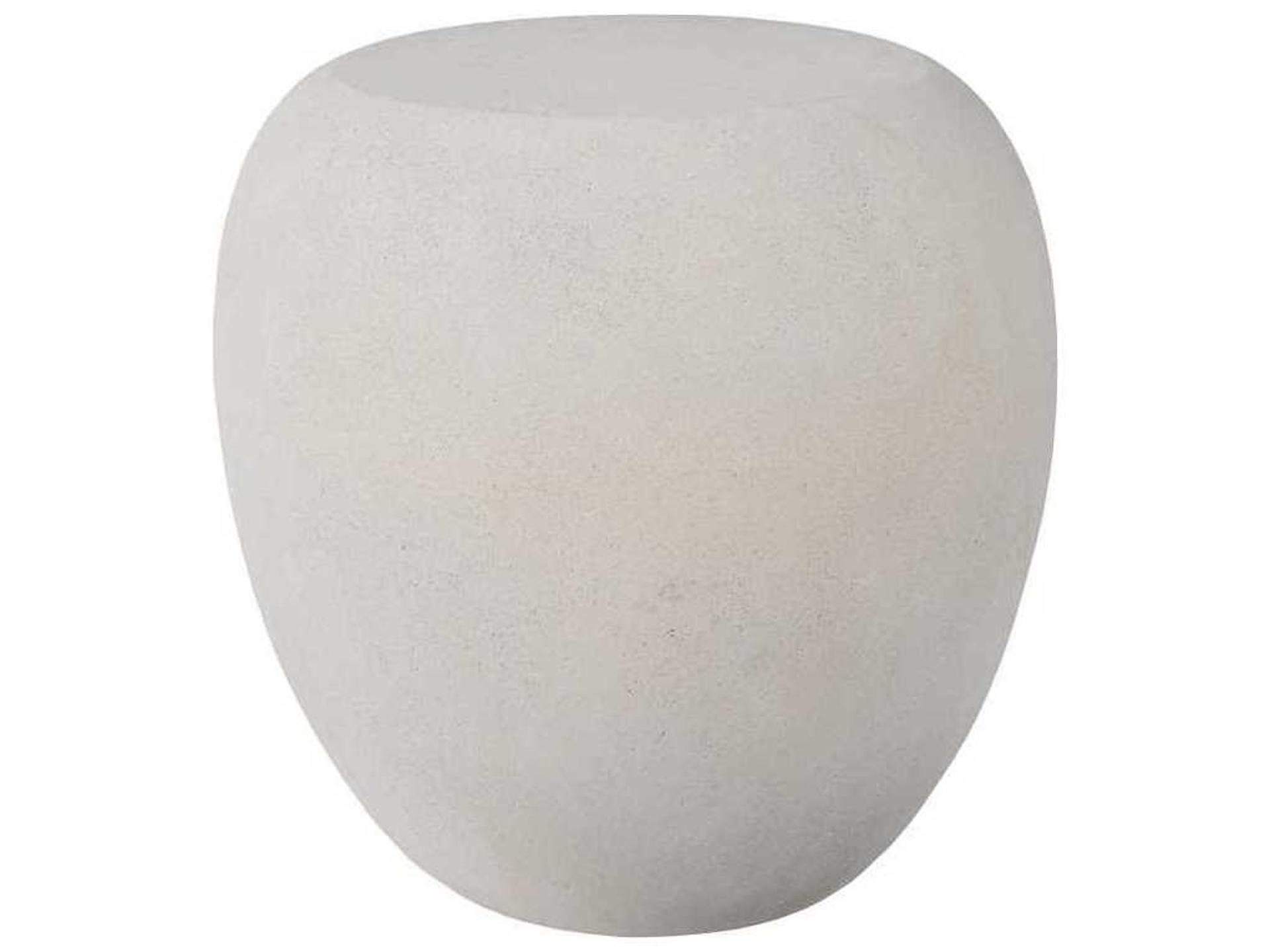 Oval Resin Roman Stone End Table