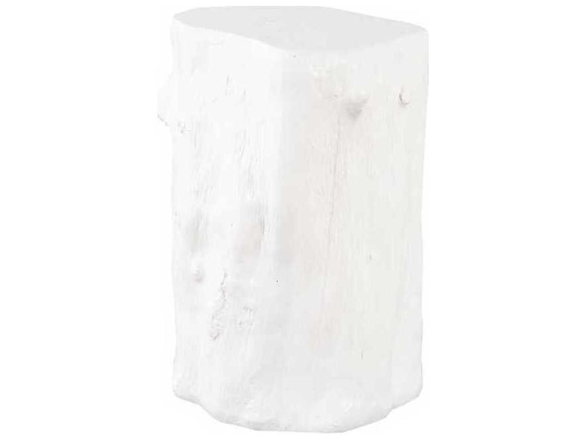 White Accent Stool