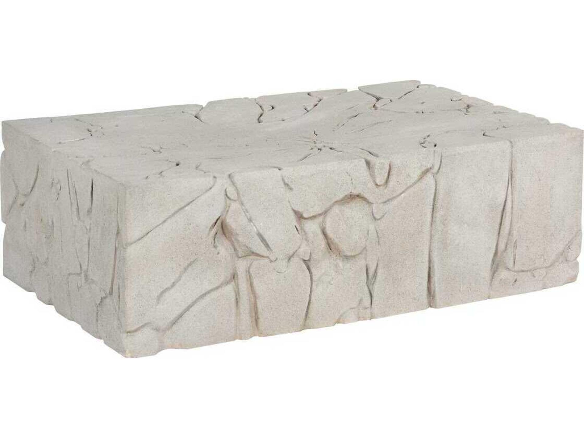 Rectangle Chunk Coffee Table Cast Naturals Stone