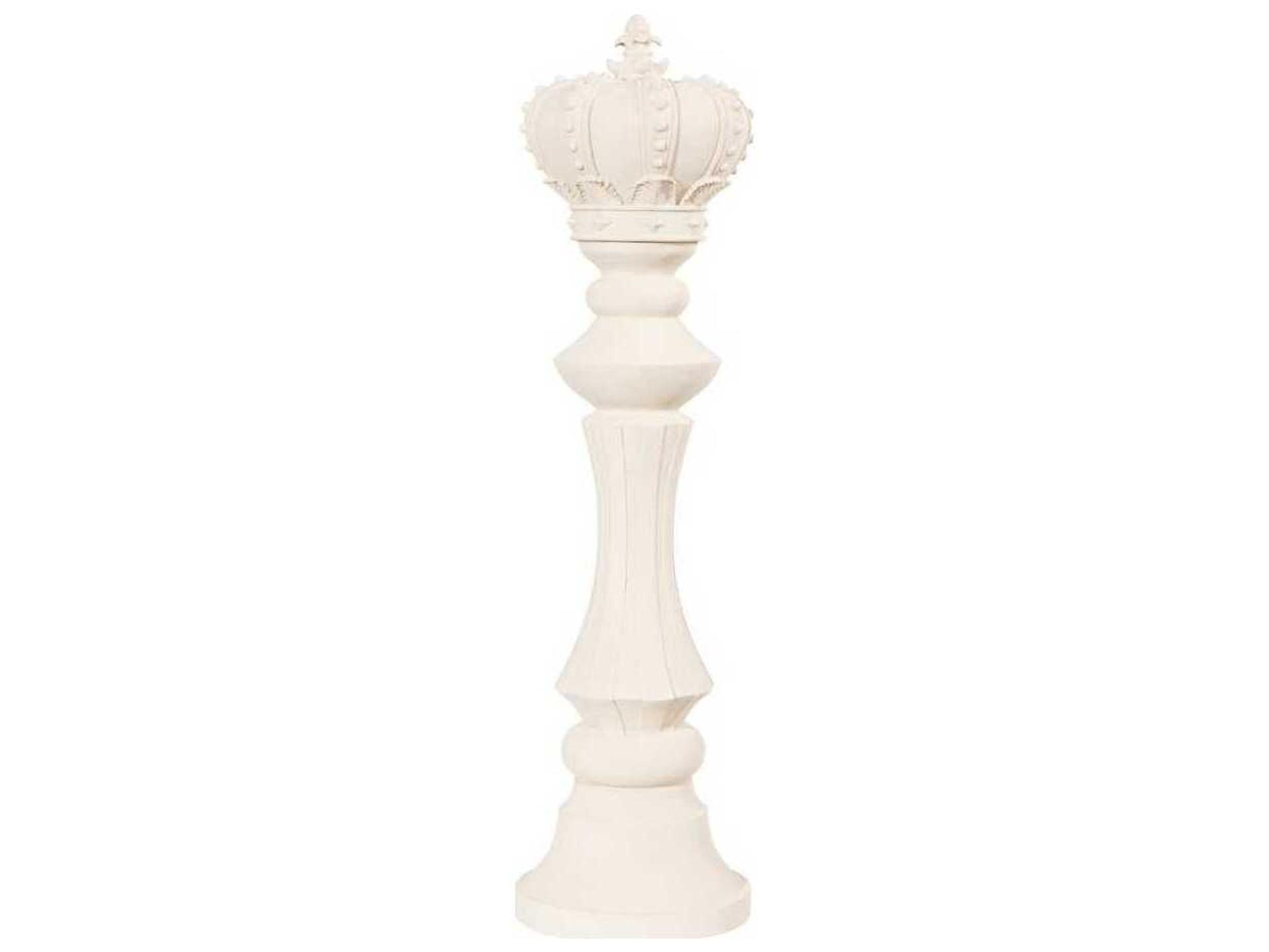 White King Chess Sculpture