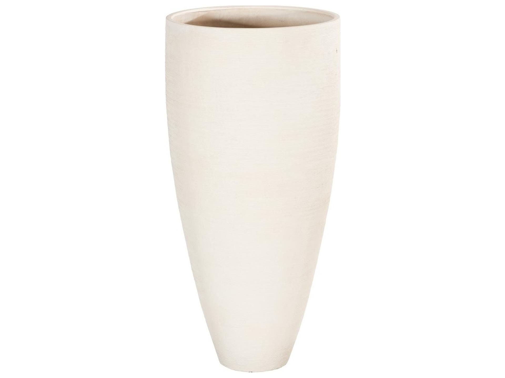 Outdoor White Stone Flora Grande Planter