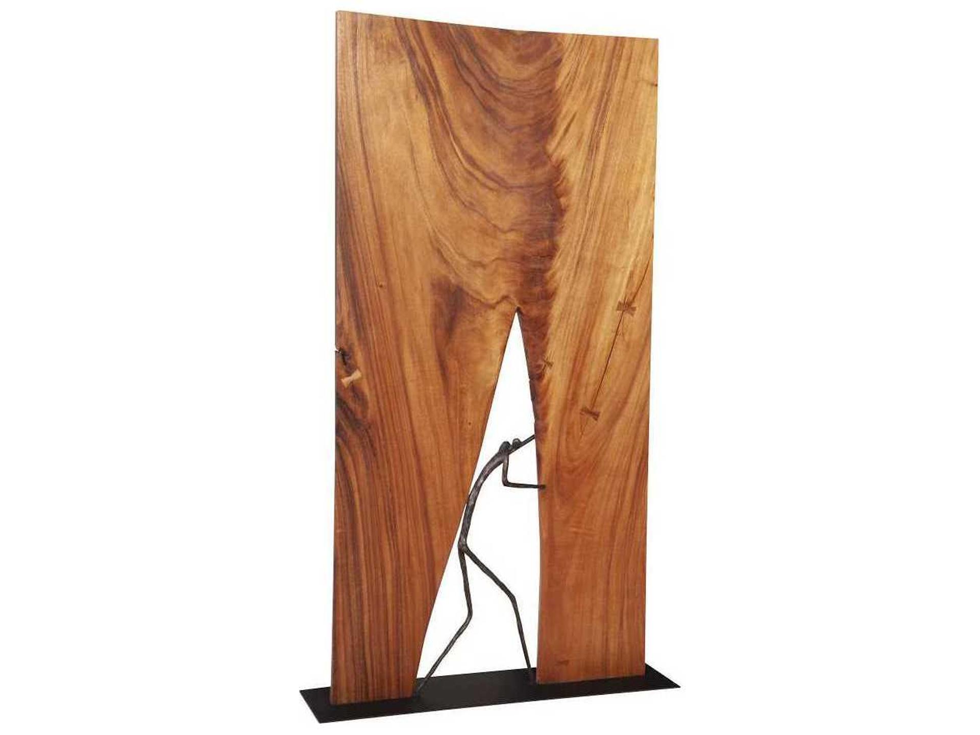 Natural / Black 1 Panel Room Divider