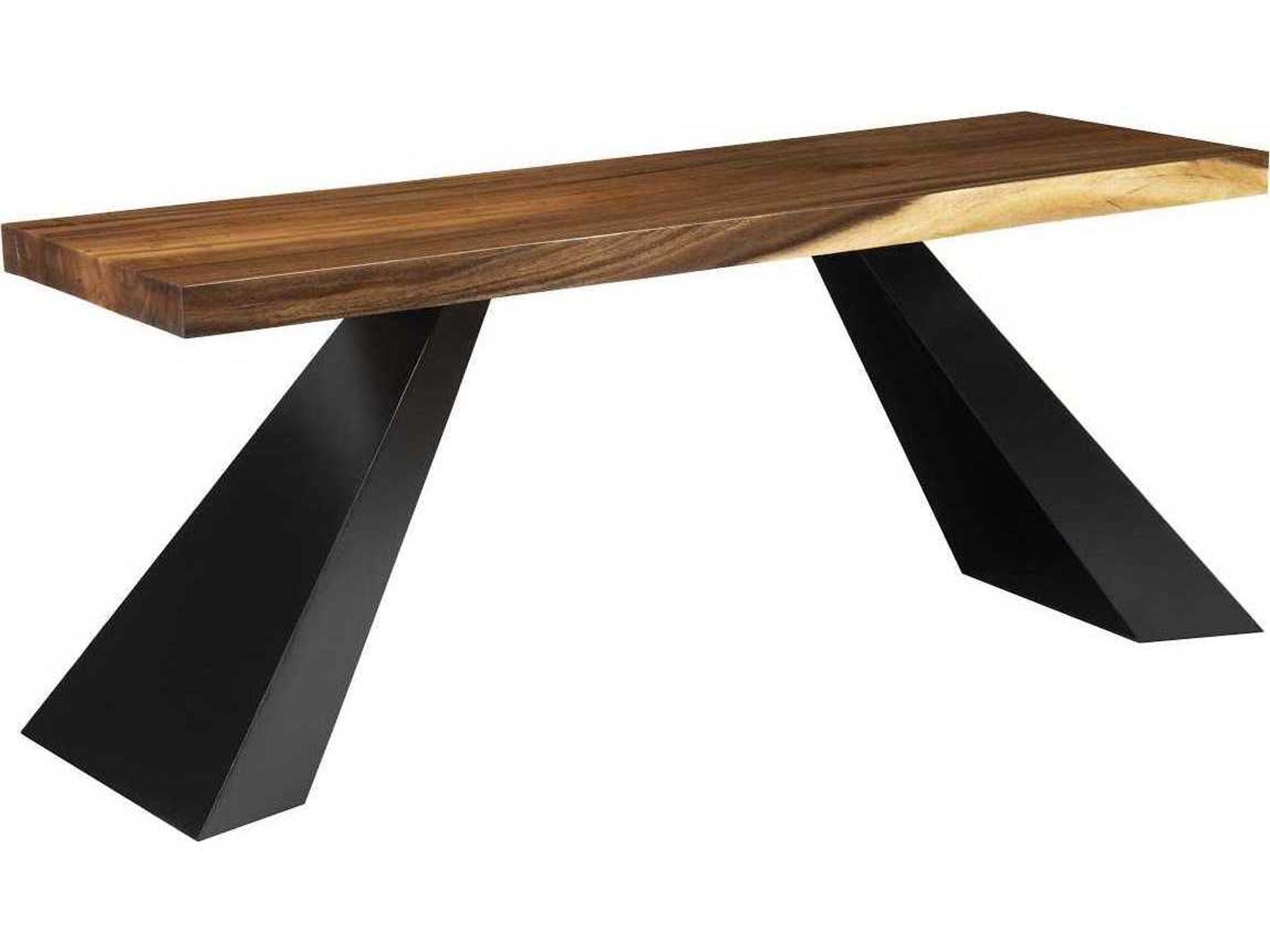 Rectangular Wood Black Console Table