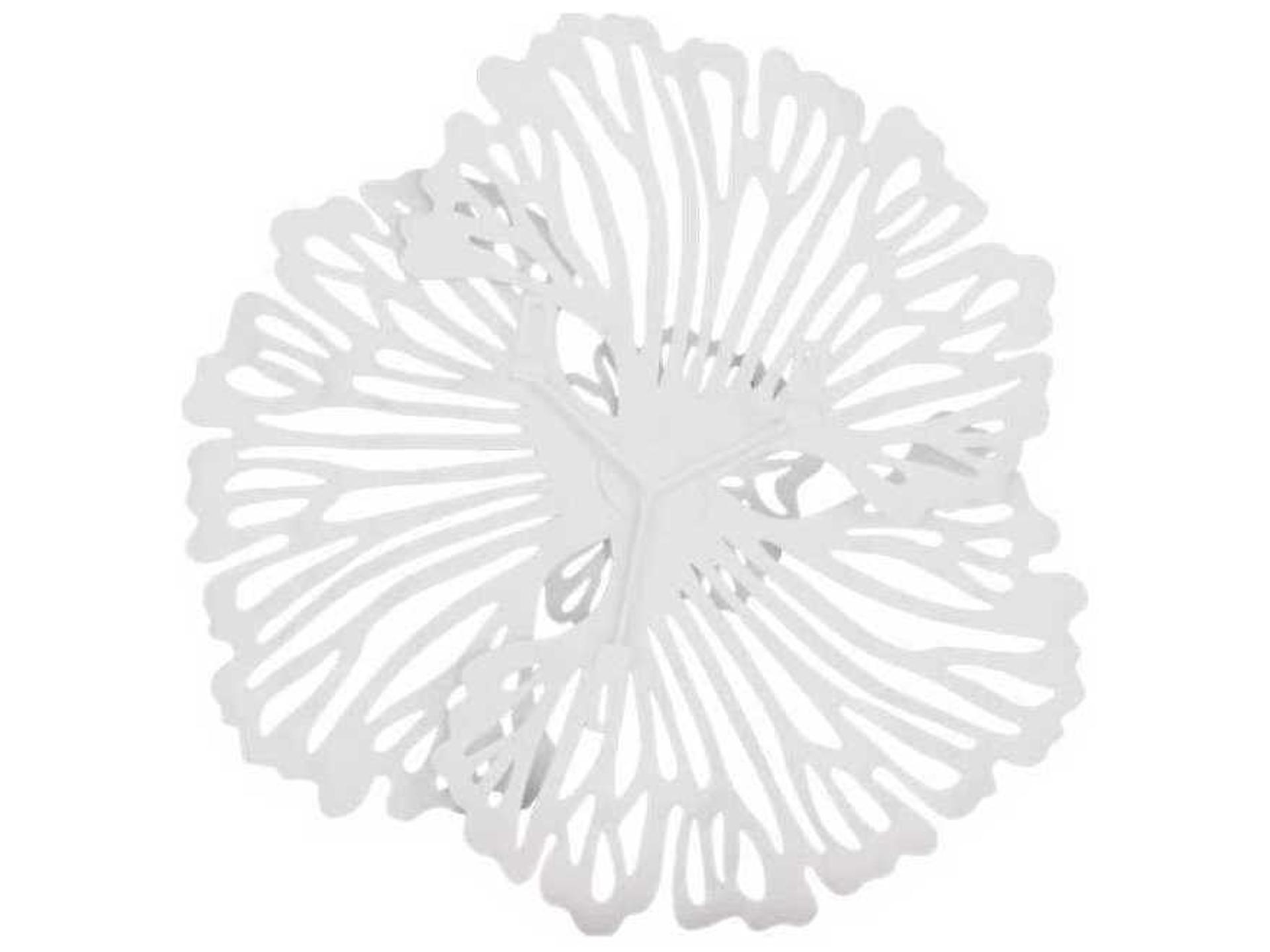 Phillips Collection White Flower Metal Wall Art