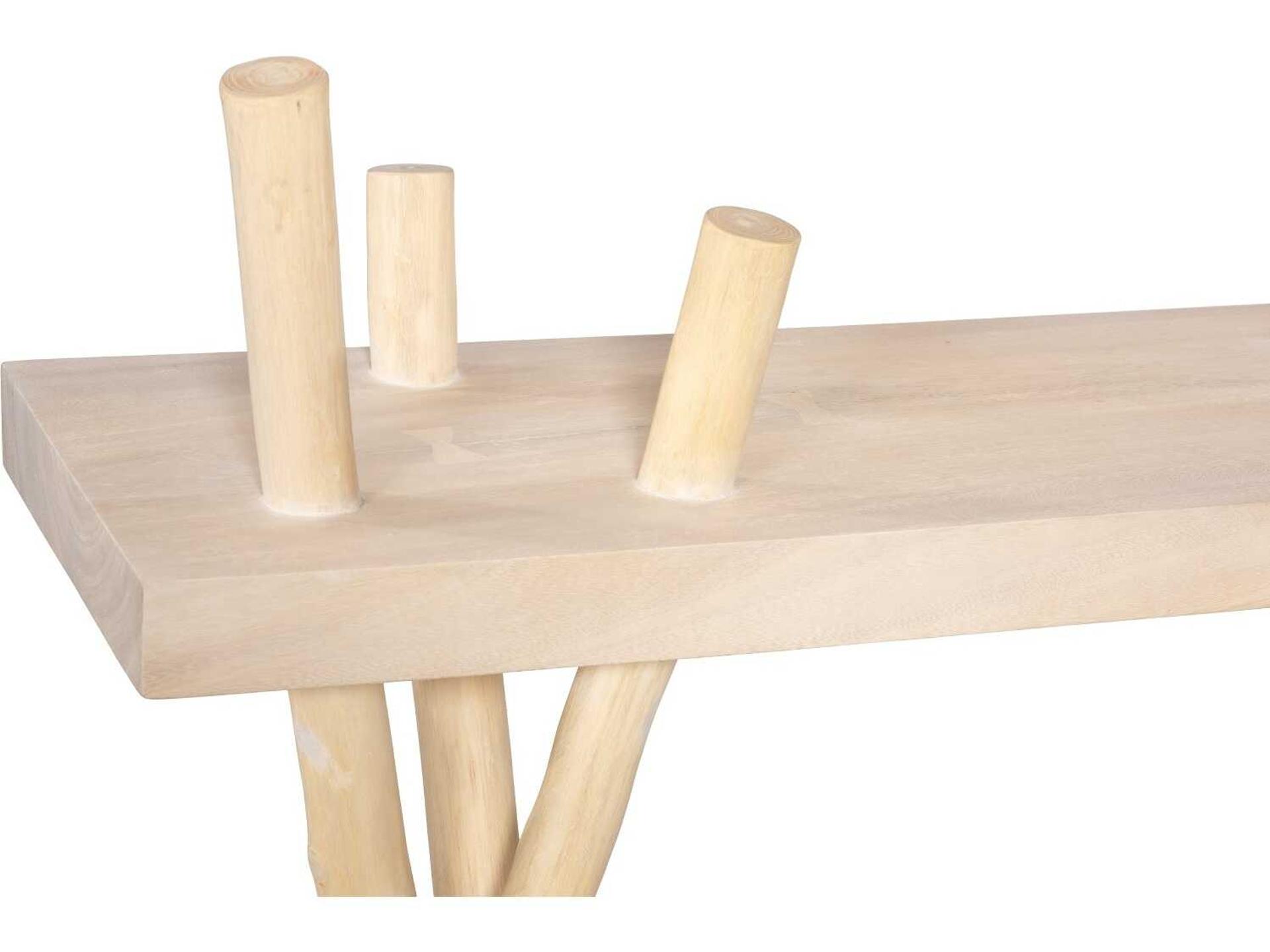 Phillips Collection Branch Waterfall Console Table in Bleached