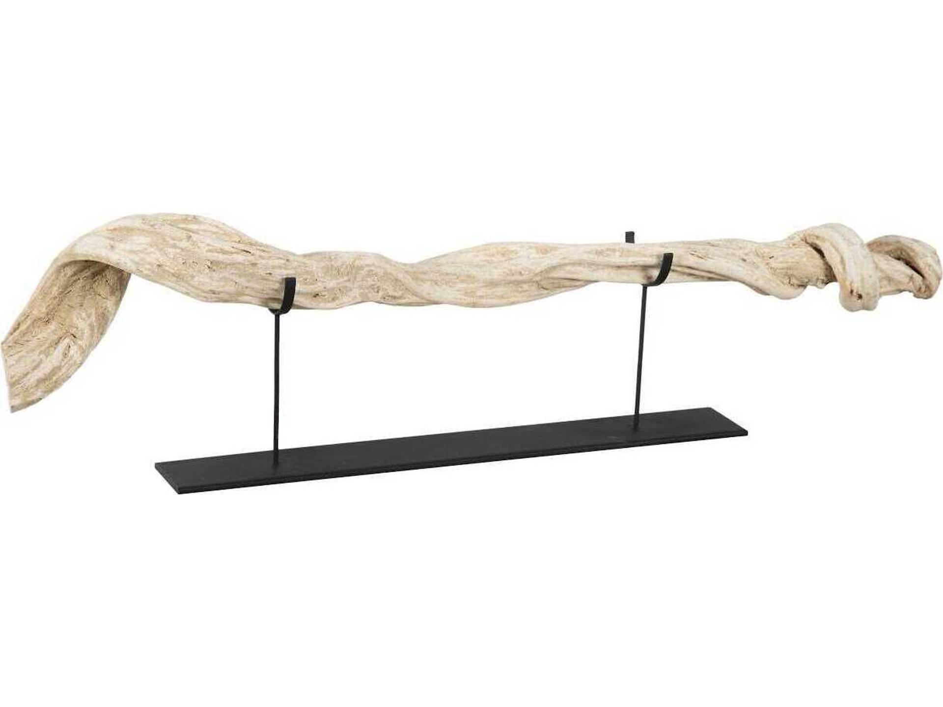 Vine Sculpture on Stand Natural Wood
