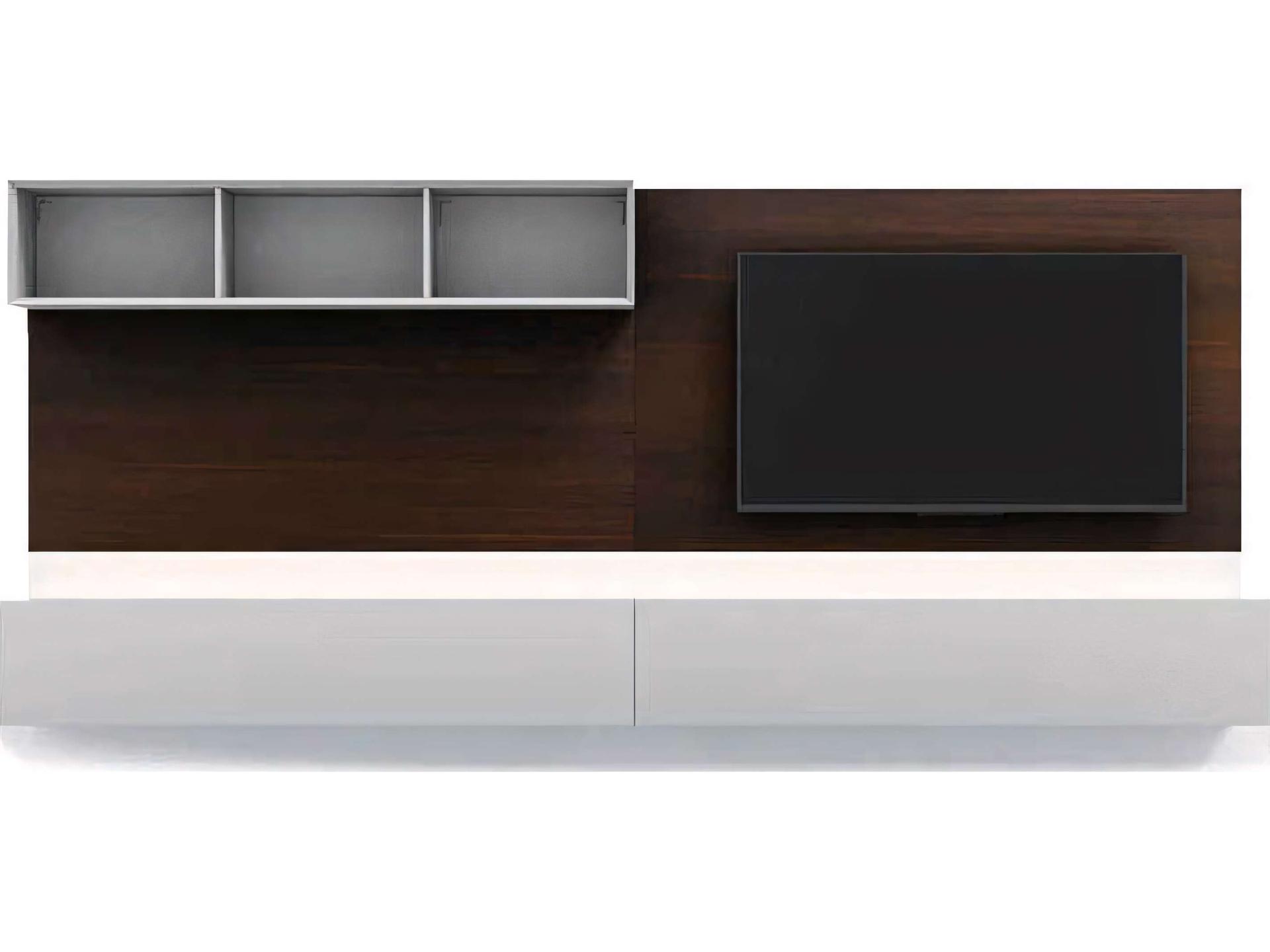 People 118" Burnt Oak Grey Media Console