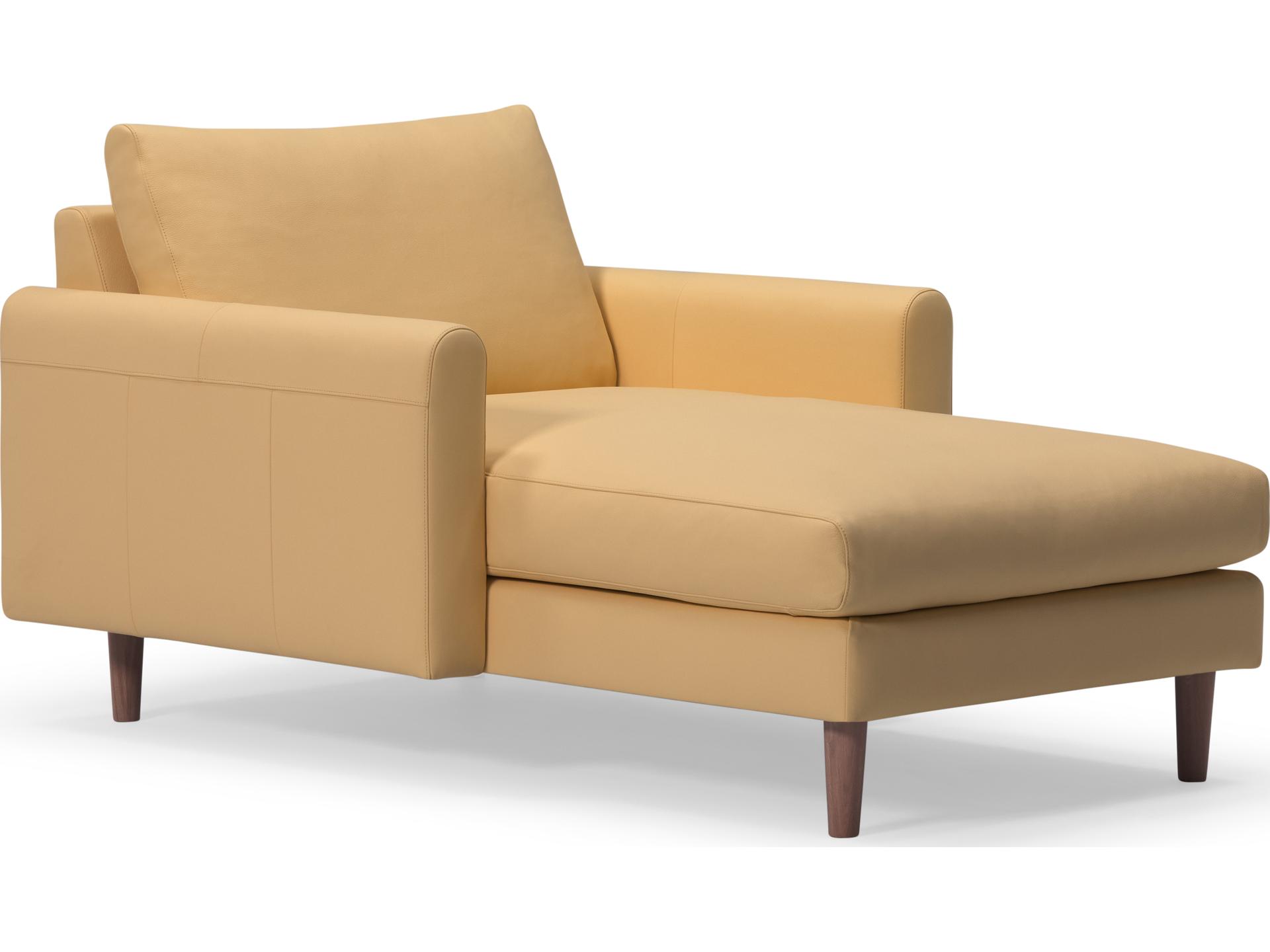 Lexi Leather Upholstery Chaise