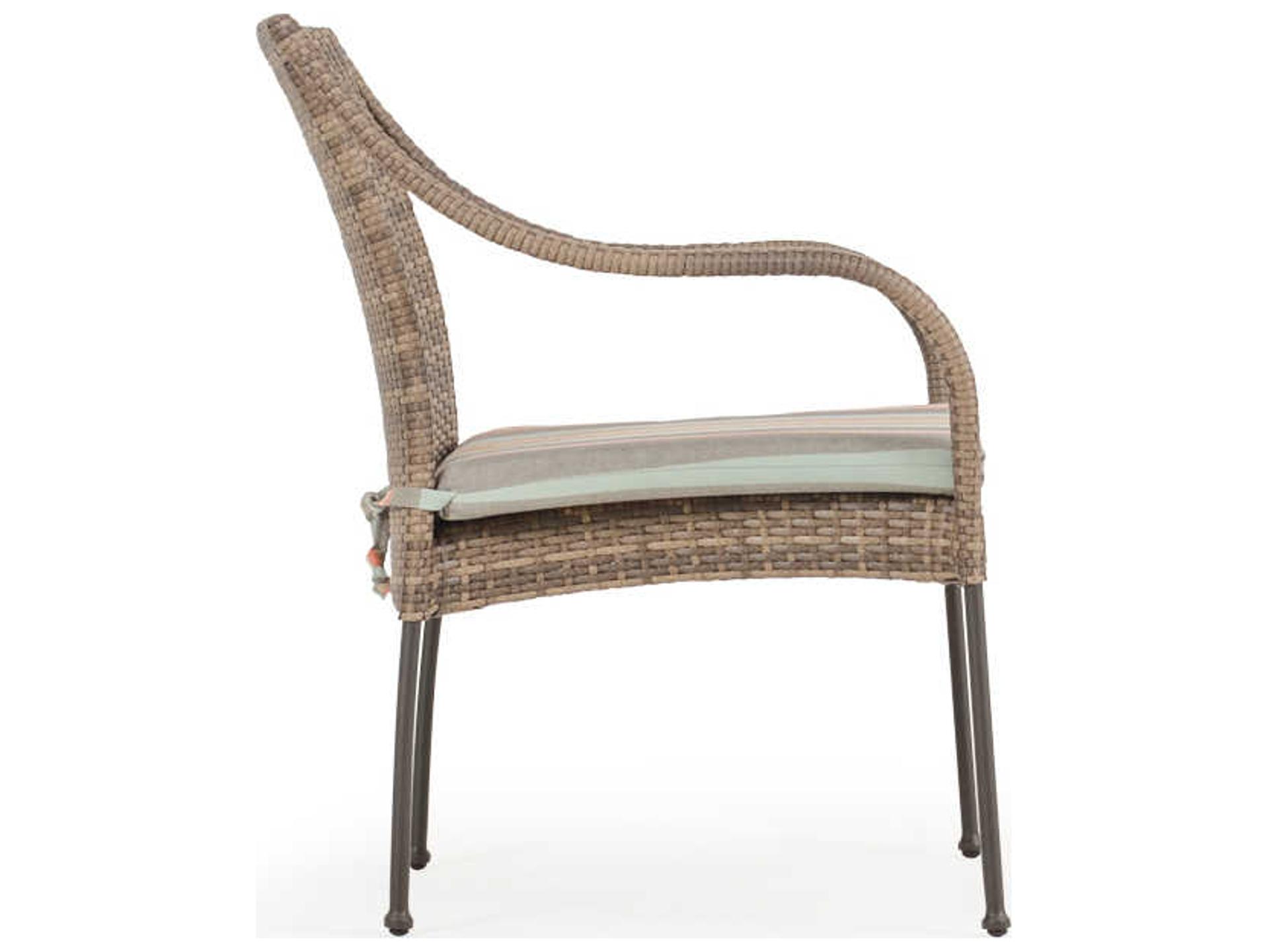 Watermark Living Augusta Wicker Outdoor Patio Dining Arm Chair