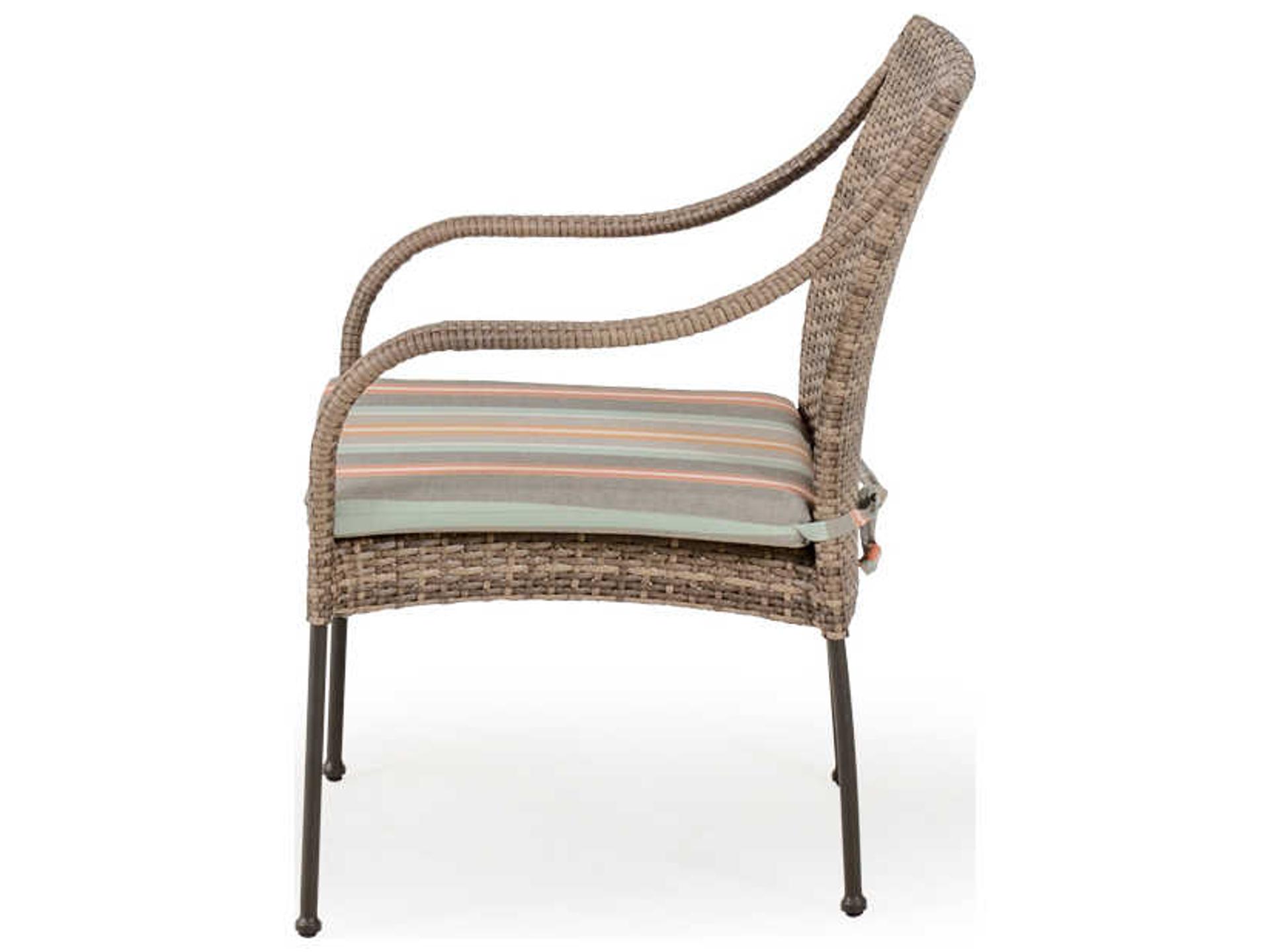 Watermark Living Augusta Wicker Outdoor Patio Dining Arm Chair