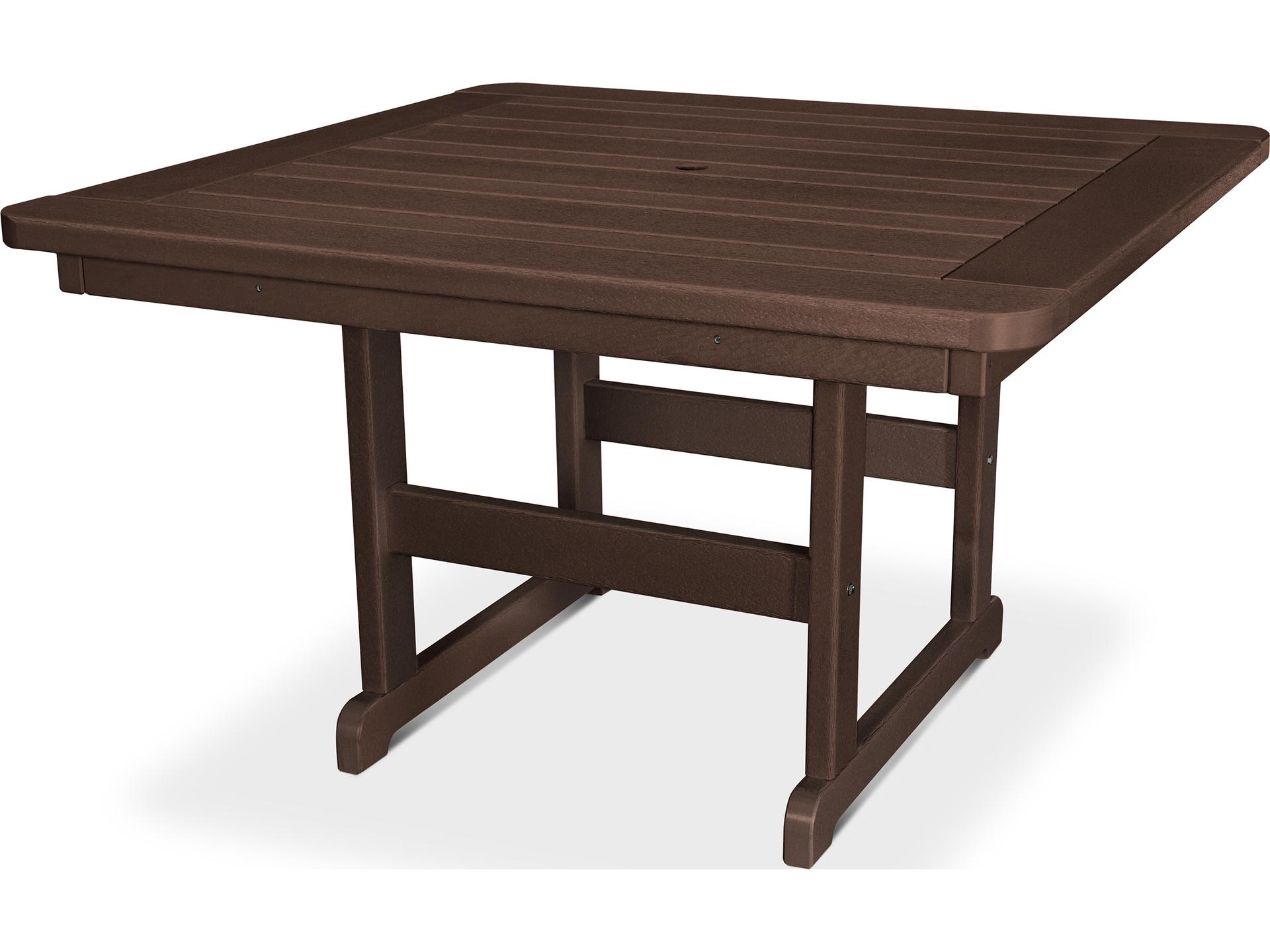POLYWOOD® Park Recycled Plastic Square Table