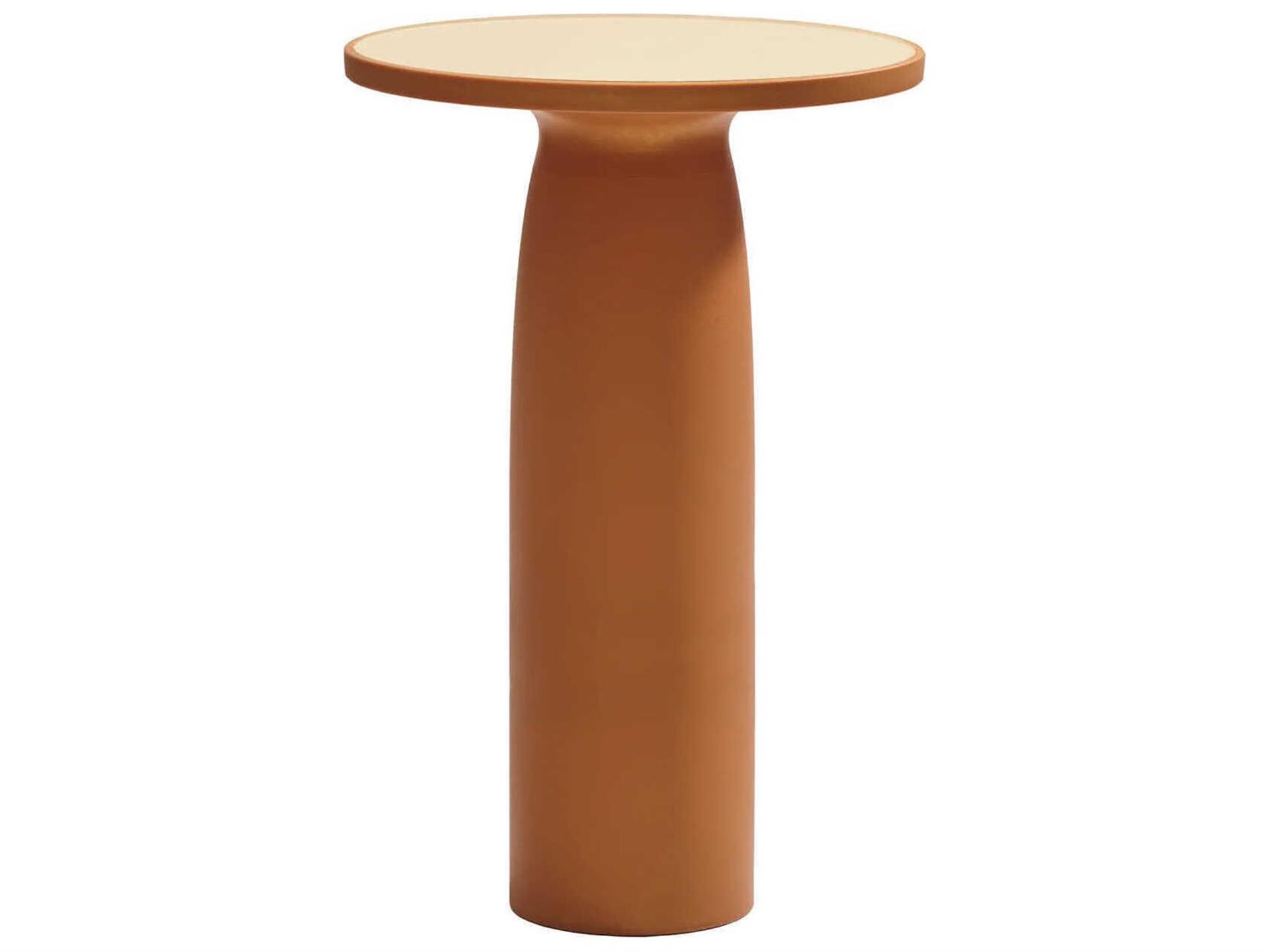 Qeeboo Toto Glitter Mango Recycled Plastic Round Bar Table
