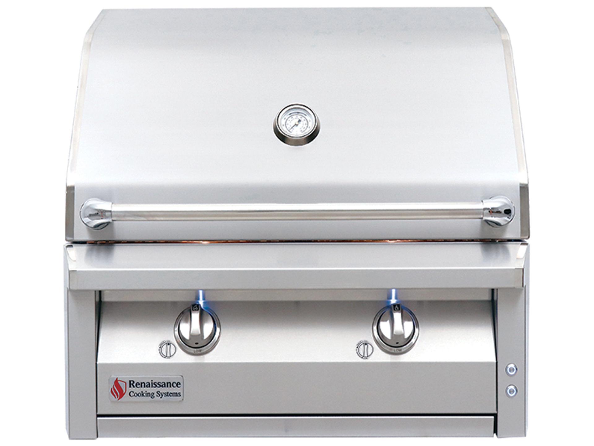 ARG30 American Renaissance 2-Burner Natural Gas Built-In Grill in Stainless Steel