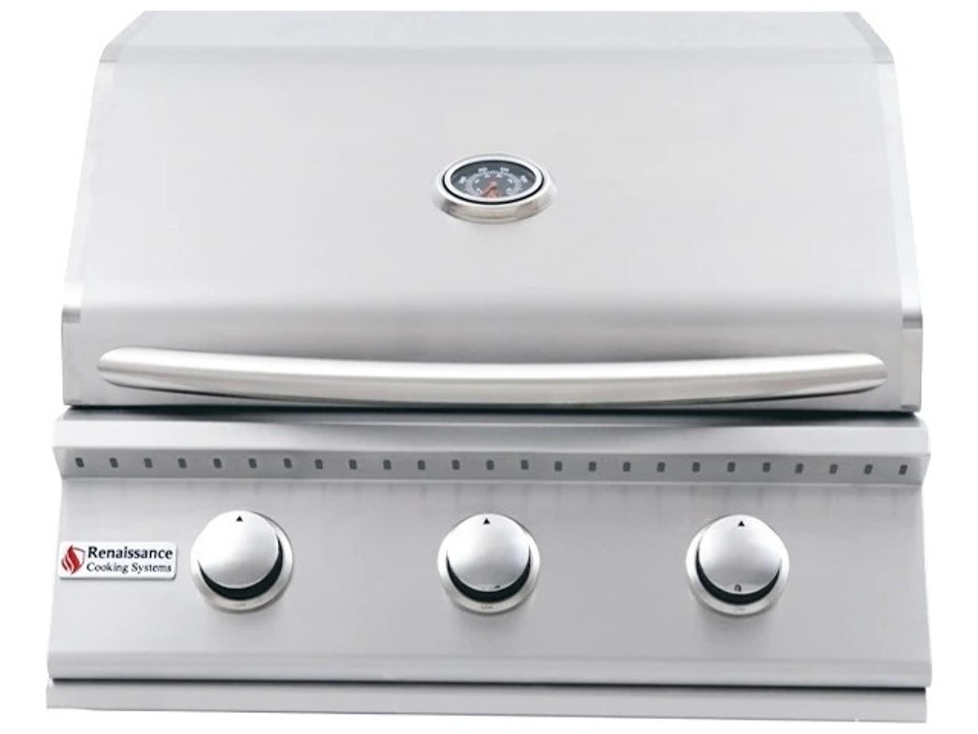 26 Inch Premier Series Stainless Steel Built-In Natural Gas Grill