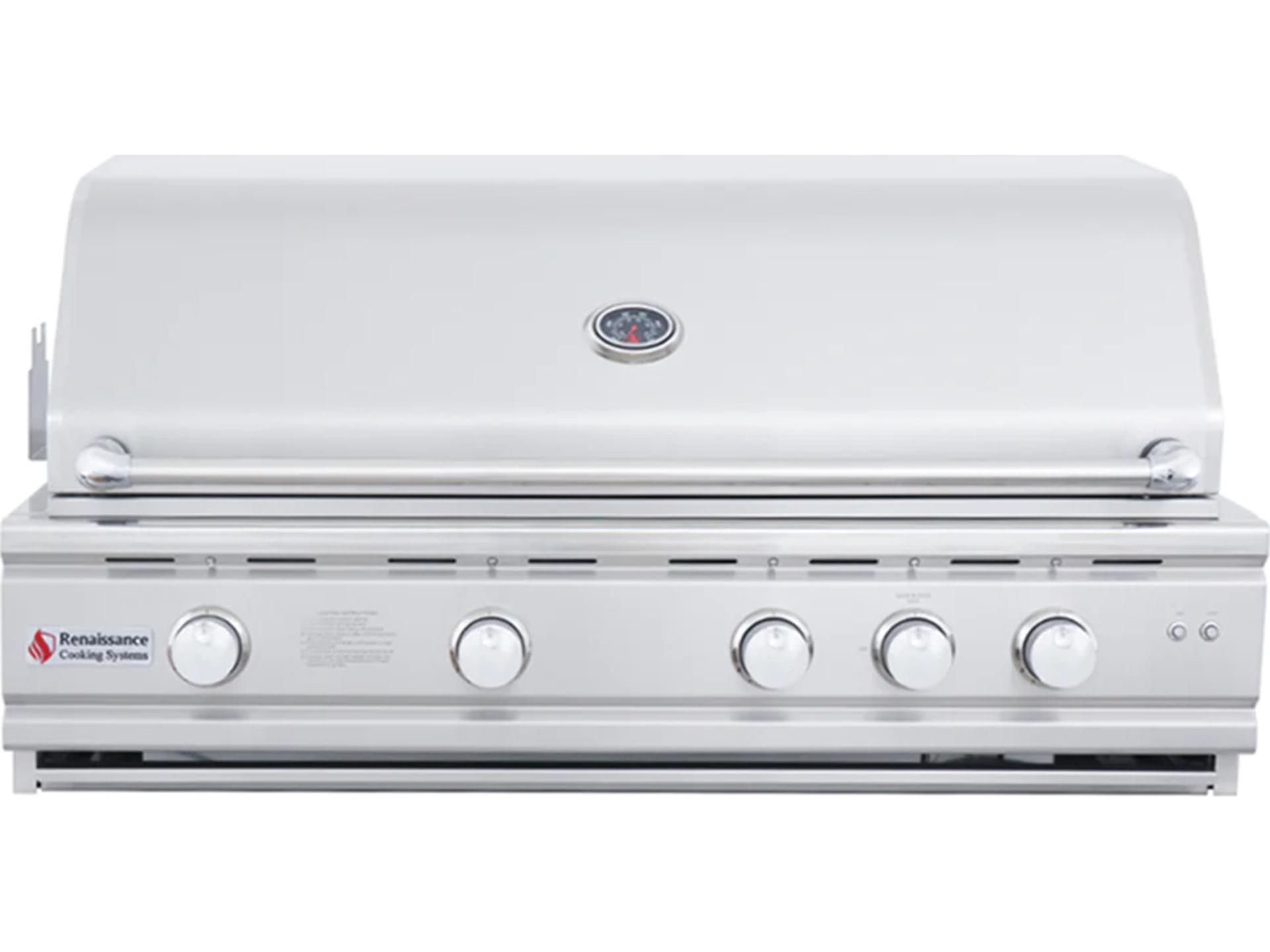 Cutlass Pro 42-Inch 4-Burner Built-In Propane Gas Grill with Rear Burner