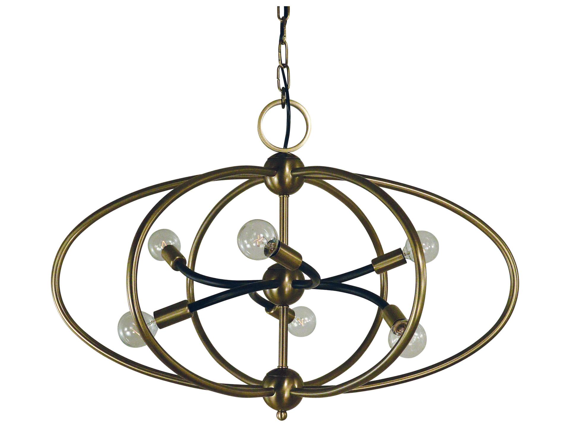 Framburg Orbit 6-Light Geometric Chandelier