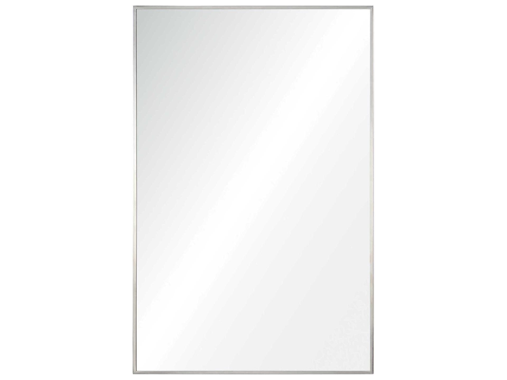 Crake Rectangle Wall Mirror with Stainless Steel Frame