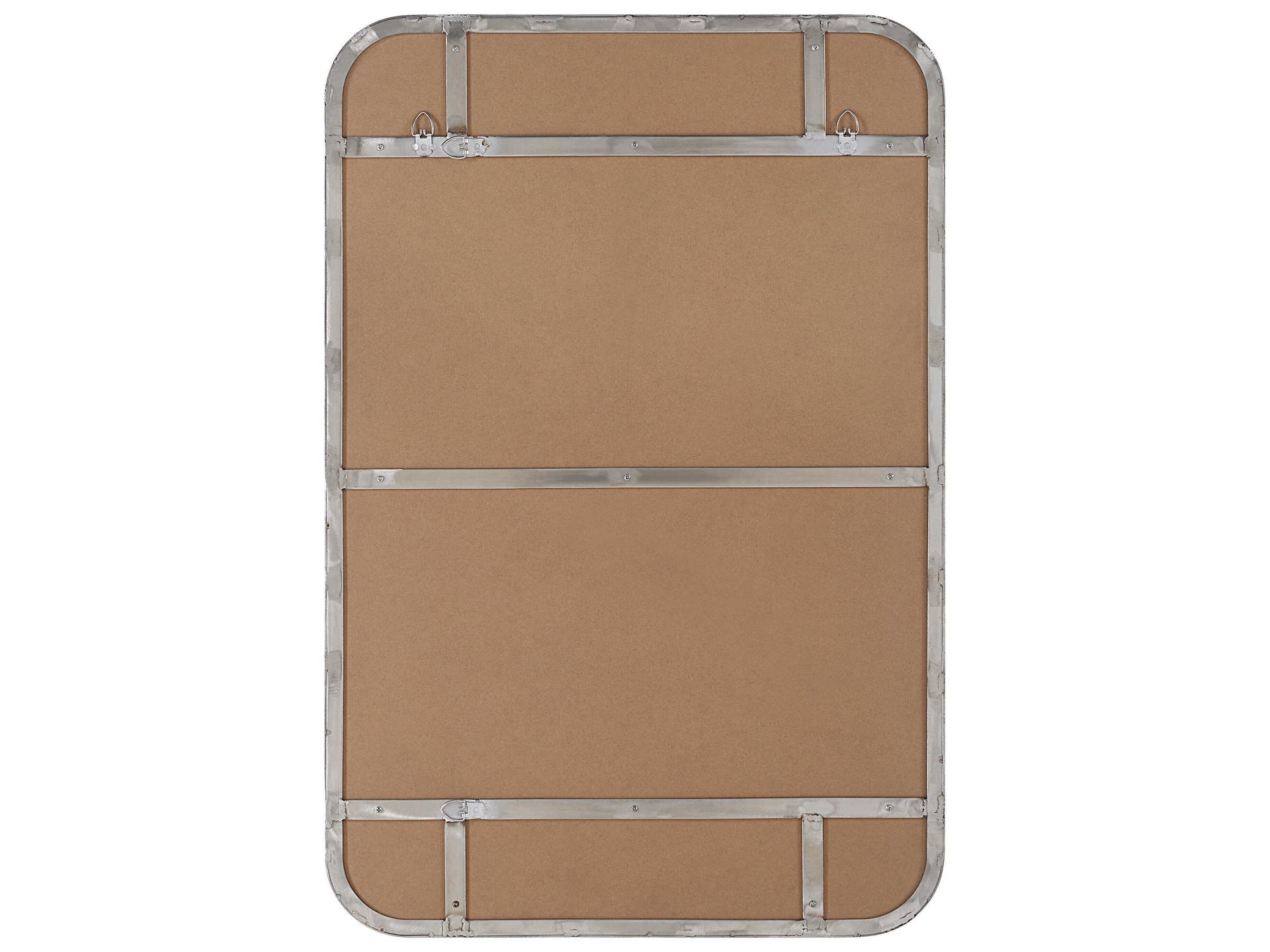 Renwil Louvas Nickel Rectangular Wall Mirror