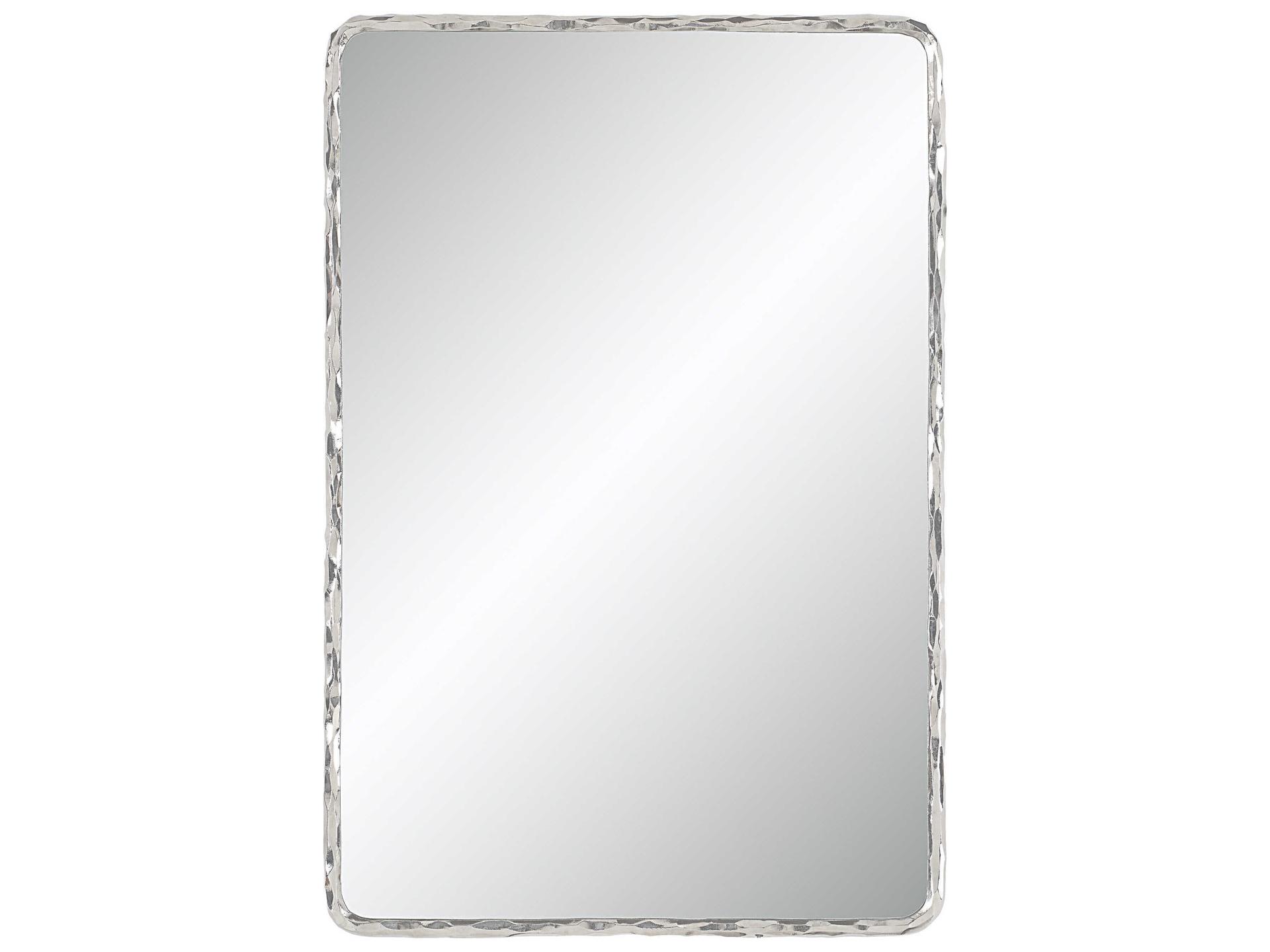 Renwil Pollonia Polished Nickel Rectangular Wall Mirror