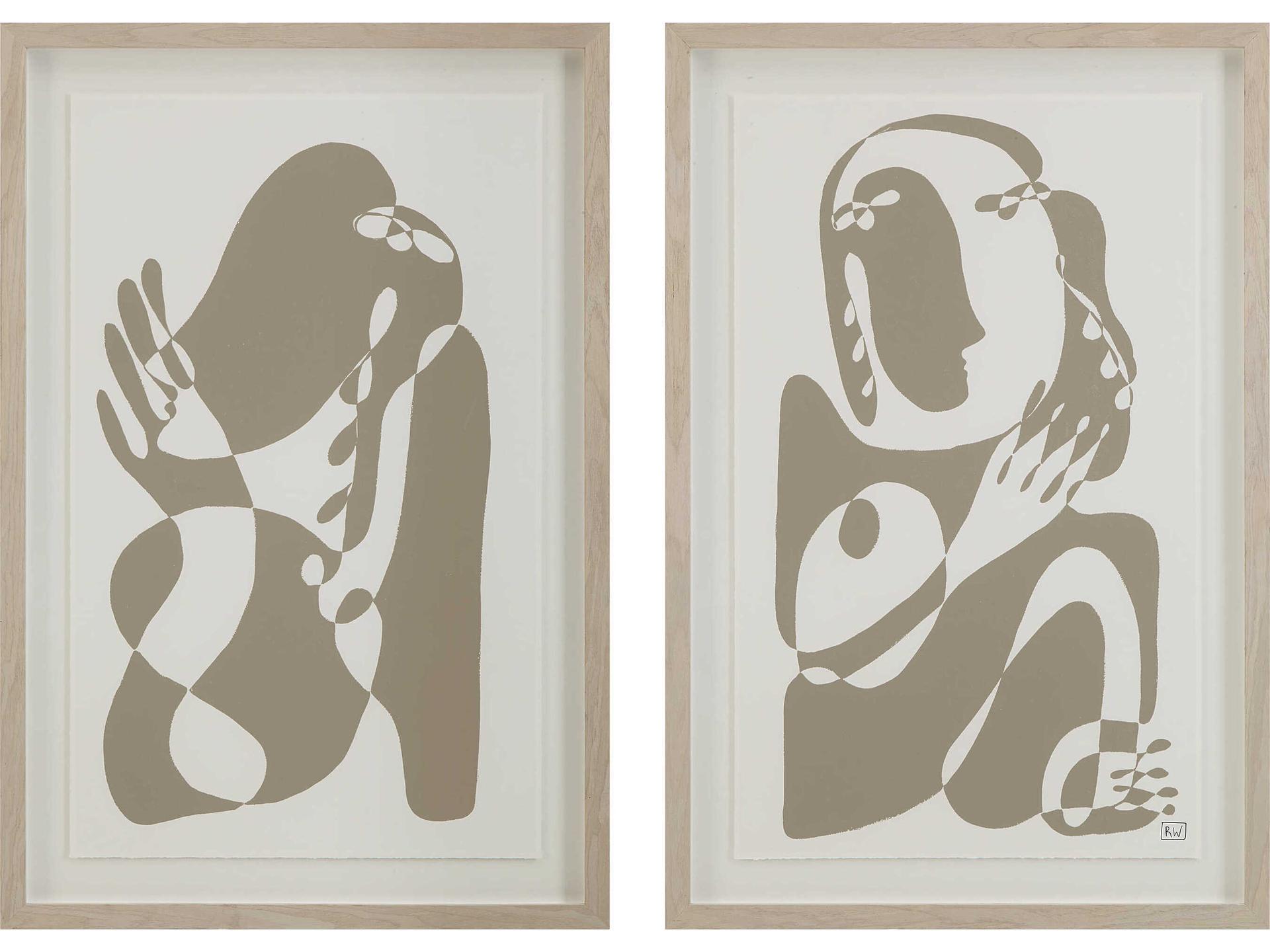 Cybel Wall Art with Wood Frame