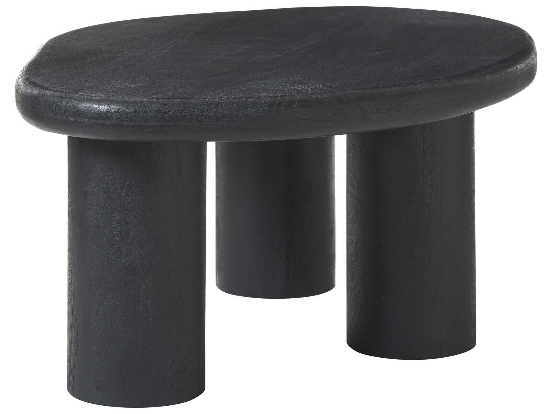 Rowe Wood Matte Black Coffee Table