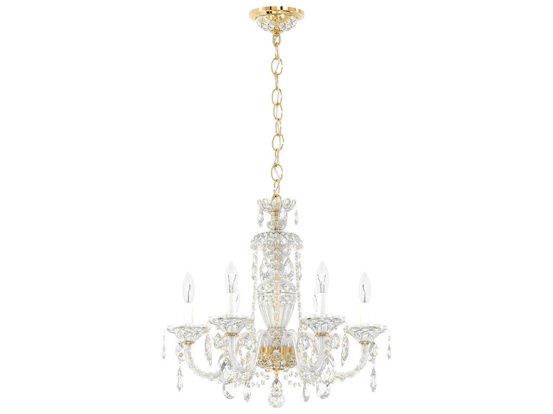 Sterling 6-Light Crystal Chandelier