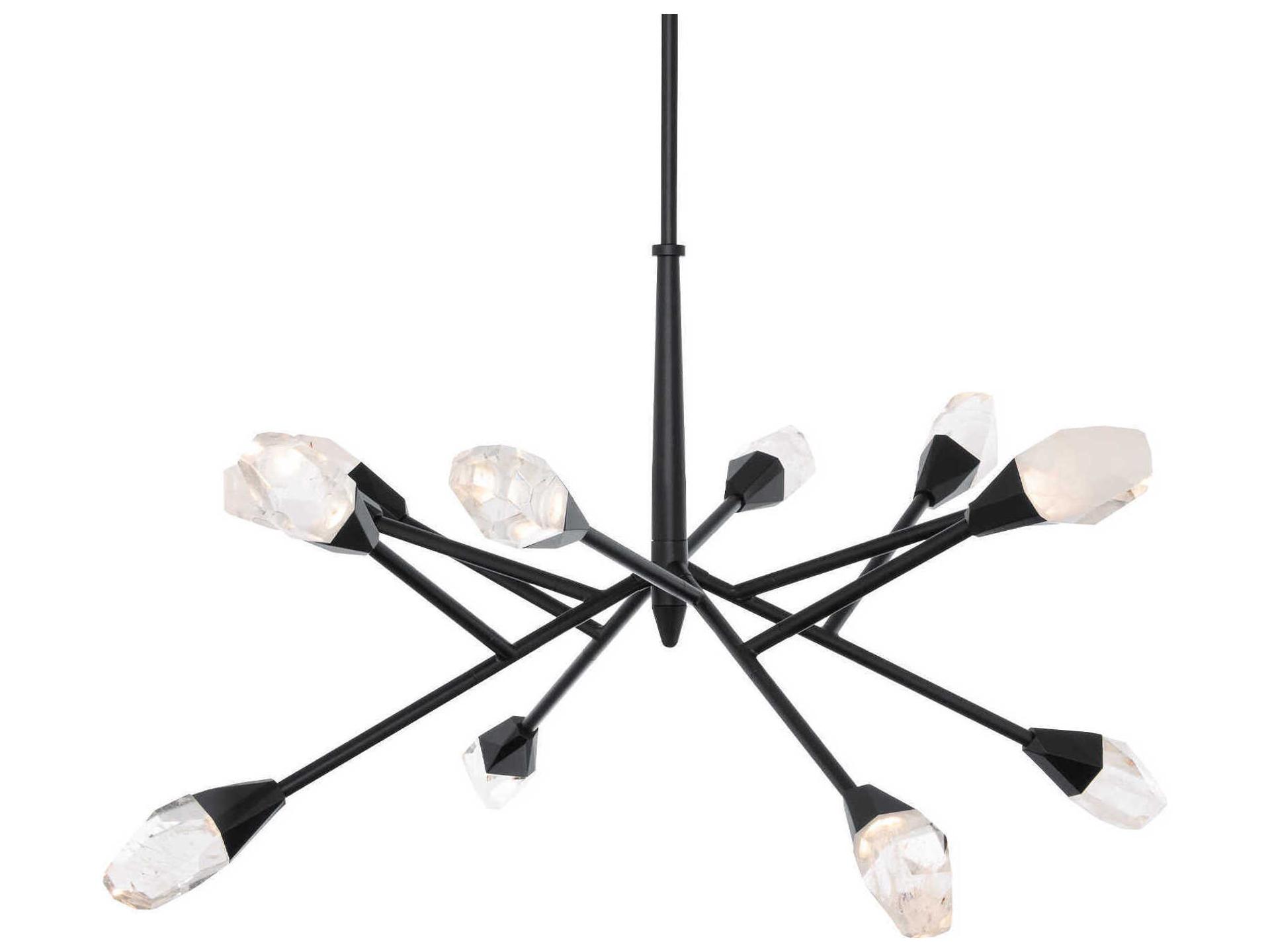 Synapse 12-Light Modern LED Chandelier in Black