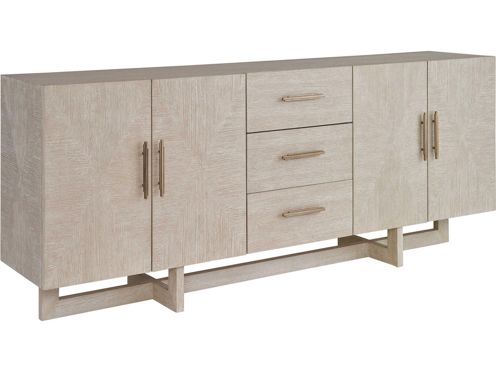 Silverstone Sorenson 84-Inch Media Console in Light Taupe Oak