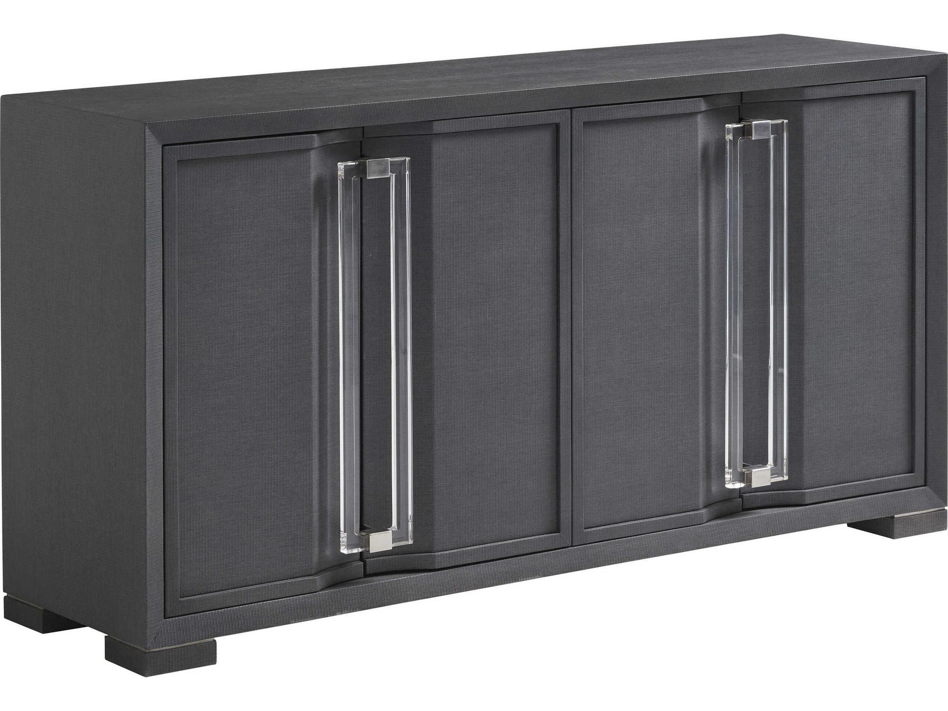 Studio Designs 66-Inch Anthology Linen Media Console in Gray