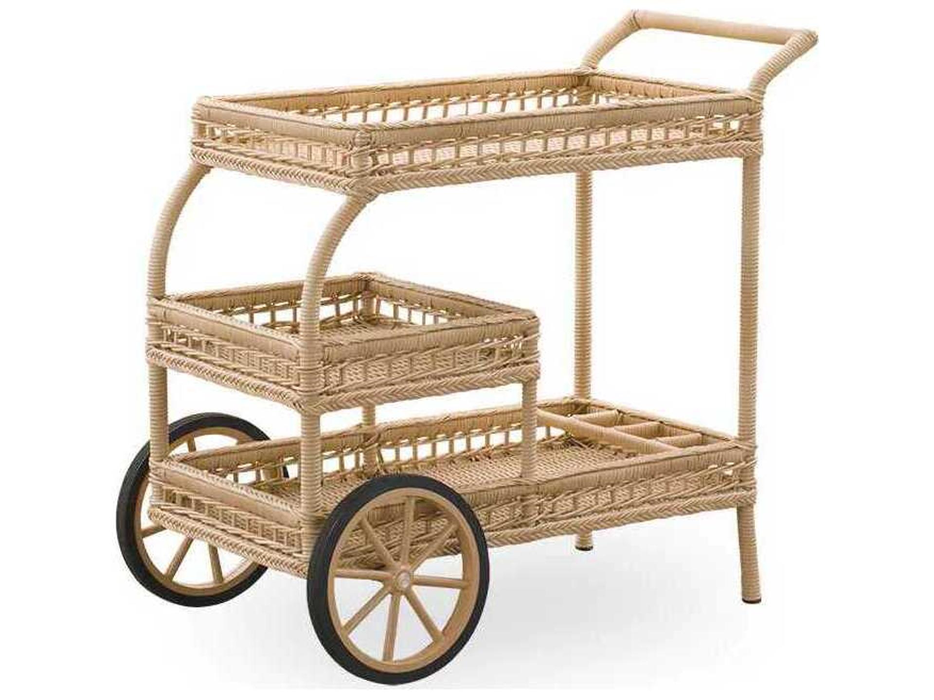Sika Indoor Georgia Garden James Natural Bar Cart