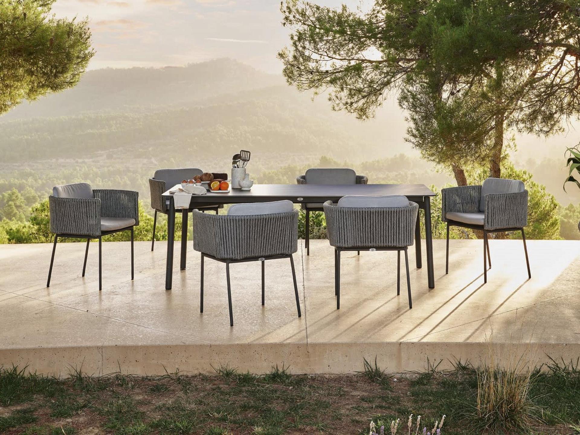 Boston Aluminum 7-Piece Rectangular Patio Dining Sets