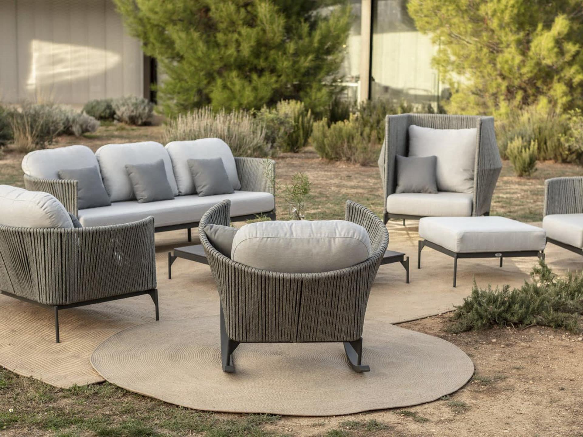 Skyline Design Boston Aluminum Outdoor Patio Lounge Set