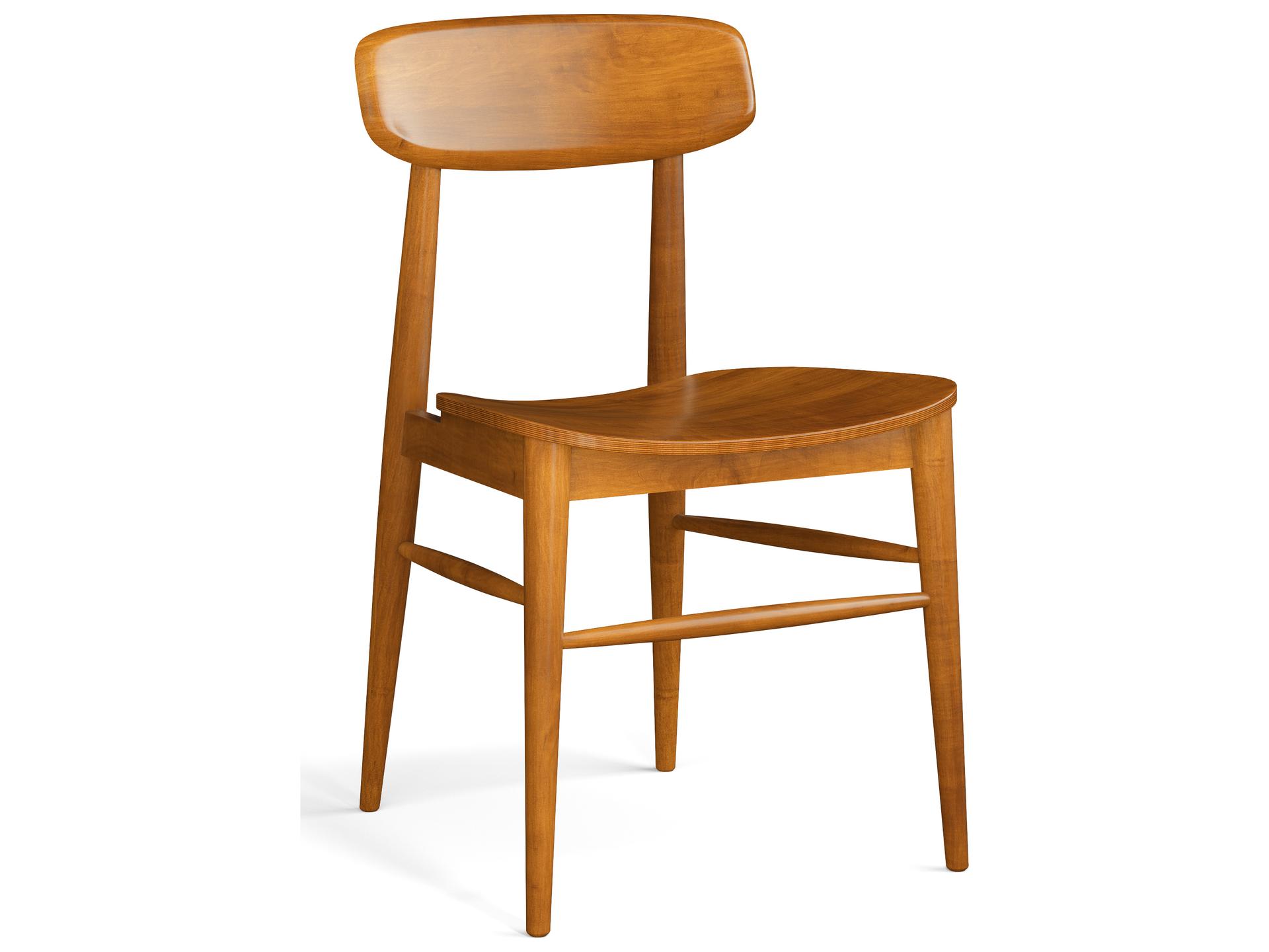 Banks Beech Wood Brown Armless Dining Chair