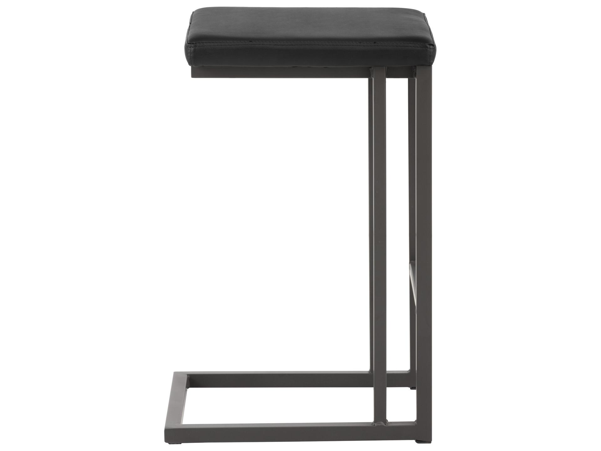 Boone Counter Stool Modern Industrial Onyx Grey