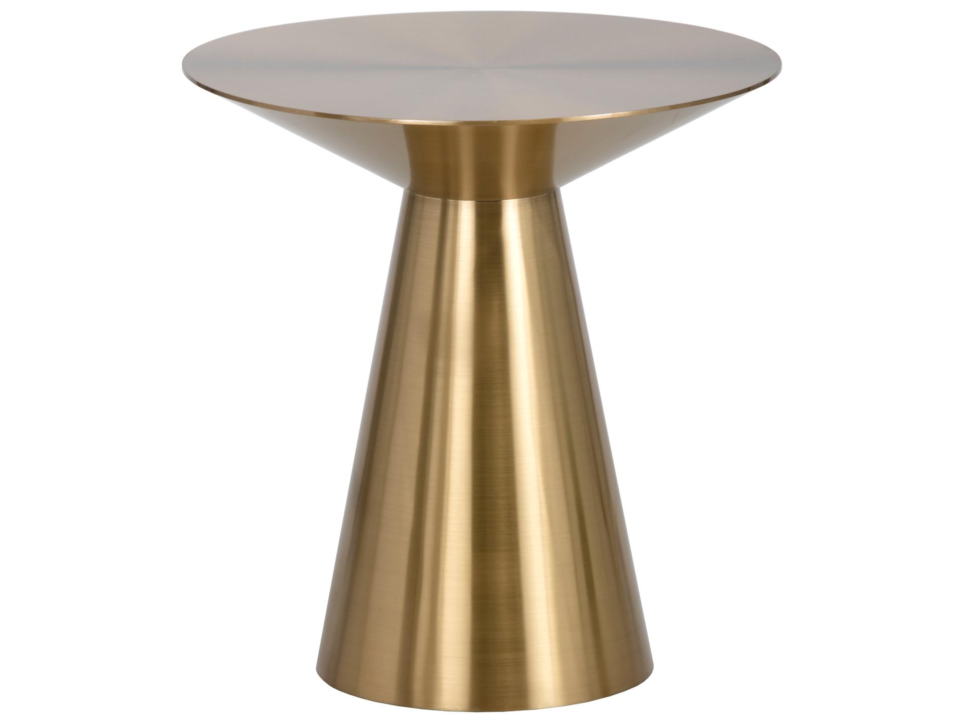Carmel Ikon Side Table in Brushed Gold